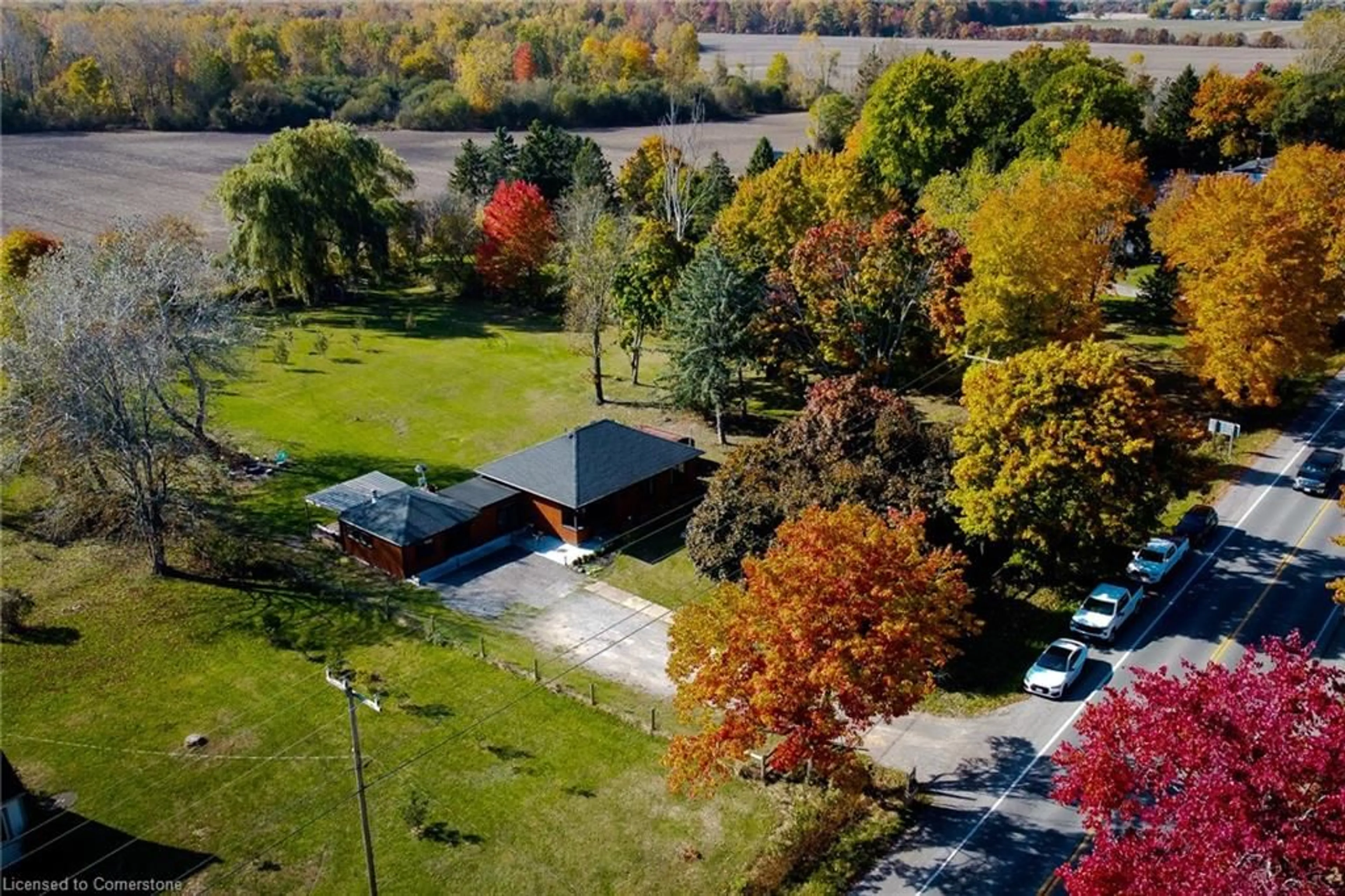 A pic from outside/outdoor area/front of a property/back of a property/a pic from drone, water/lake/river/ocean view for 11755 Highway 3, Wainfleet Ontario L0S 1V0
