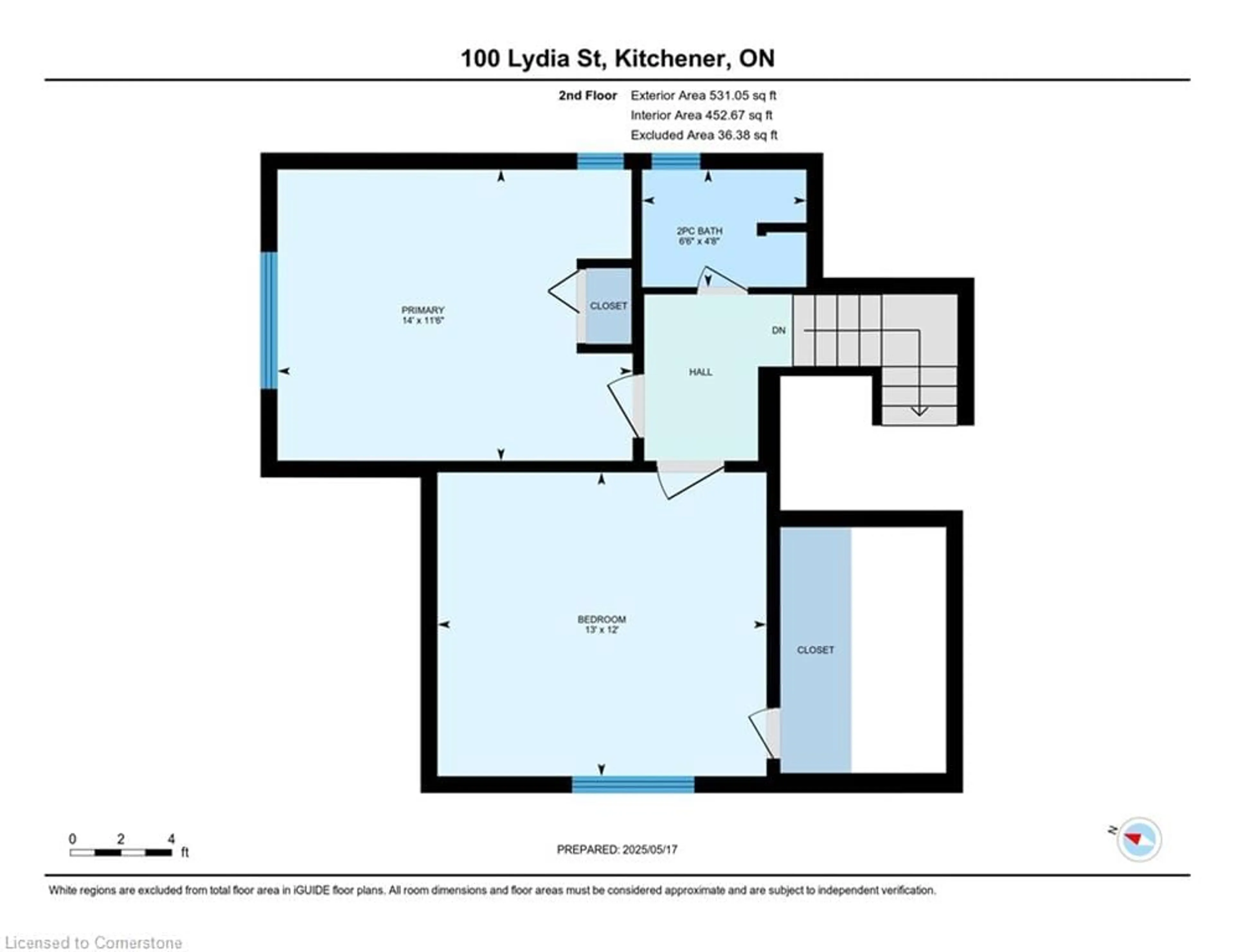 Floor plan for 100 Lydia St, Kitchener Ontario N2H 1V7
