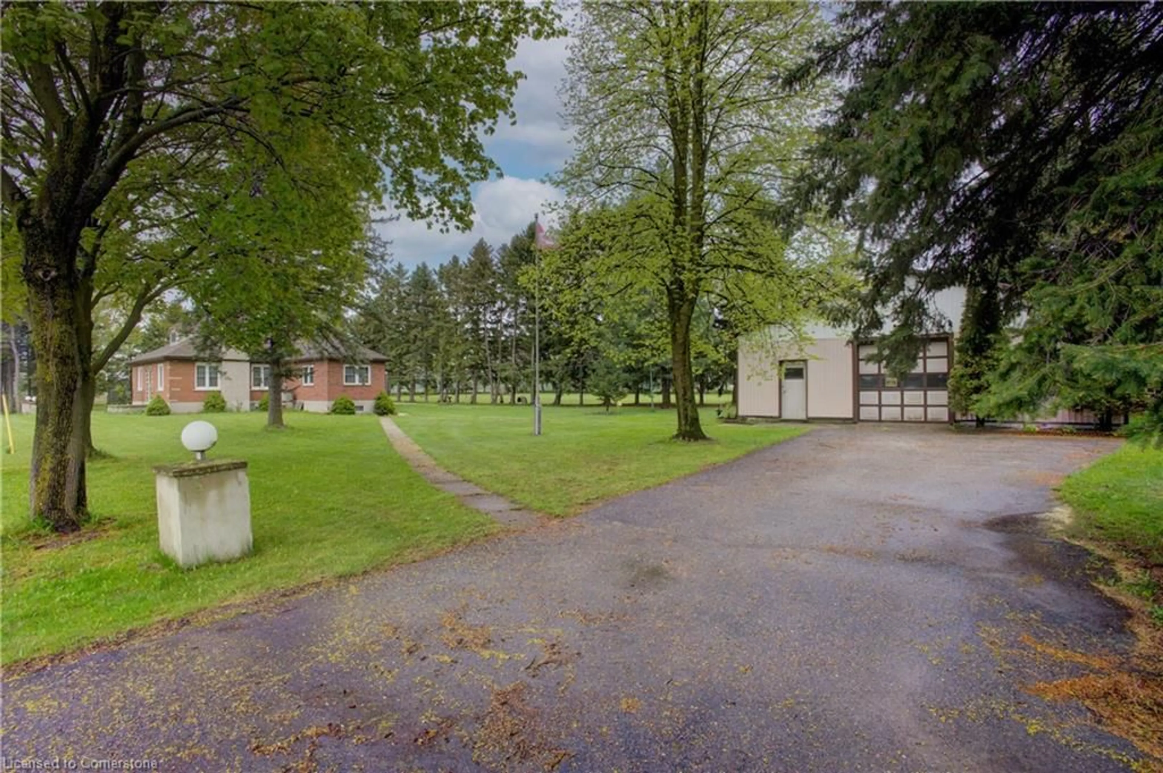 A pic from outside/outdoor area/front of a property/back of a property/a pic from drone, street for 6290 Line 86, West Montrose Ontario N0B 2V0