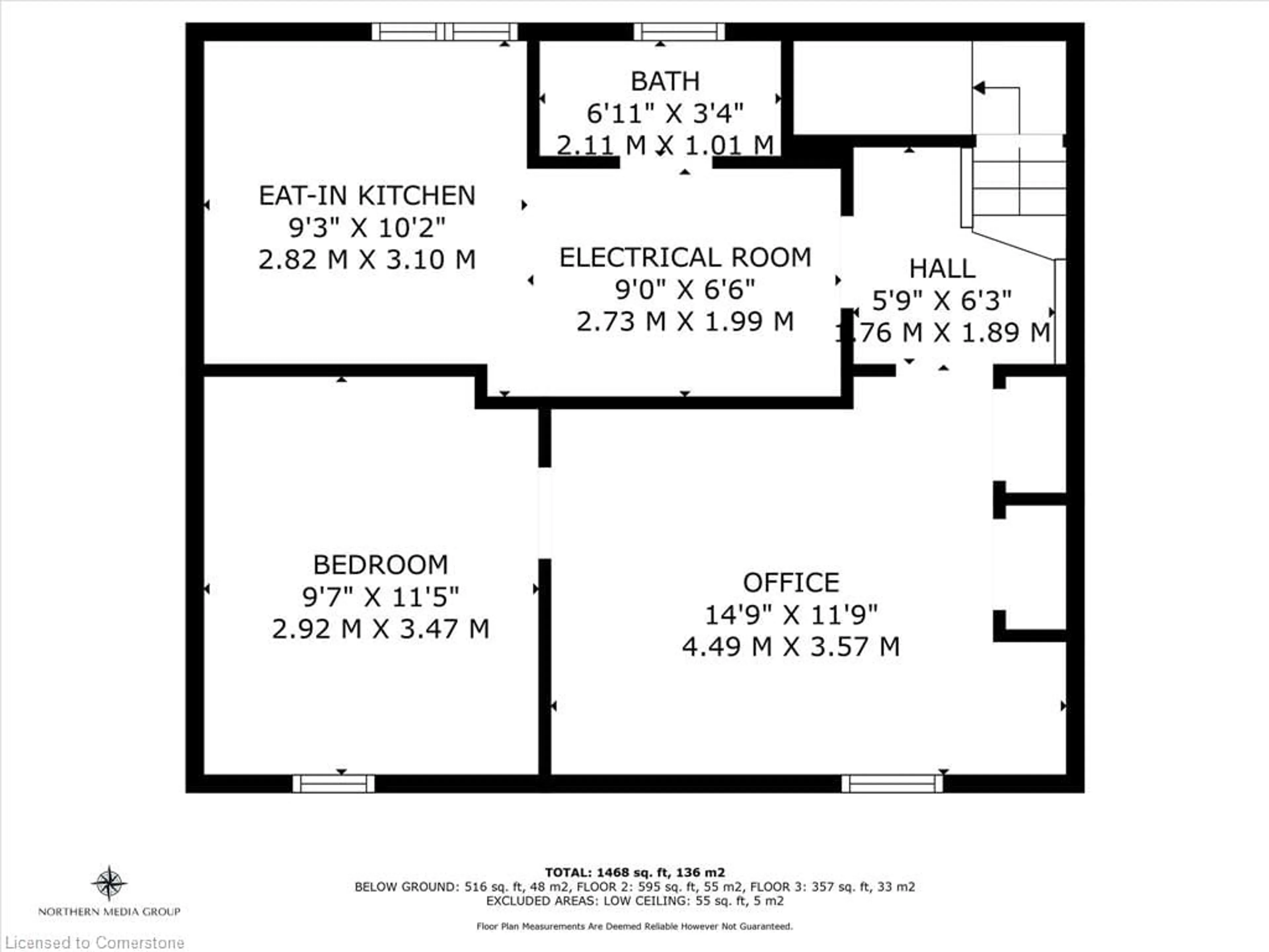 Floor plan for 99 Mohawk Rd, Hamilton Ontario L9C 1W2