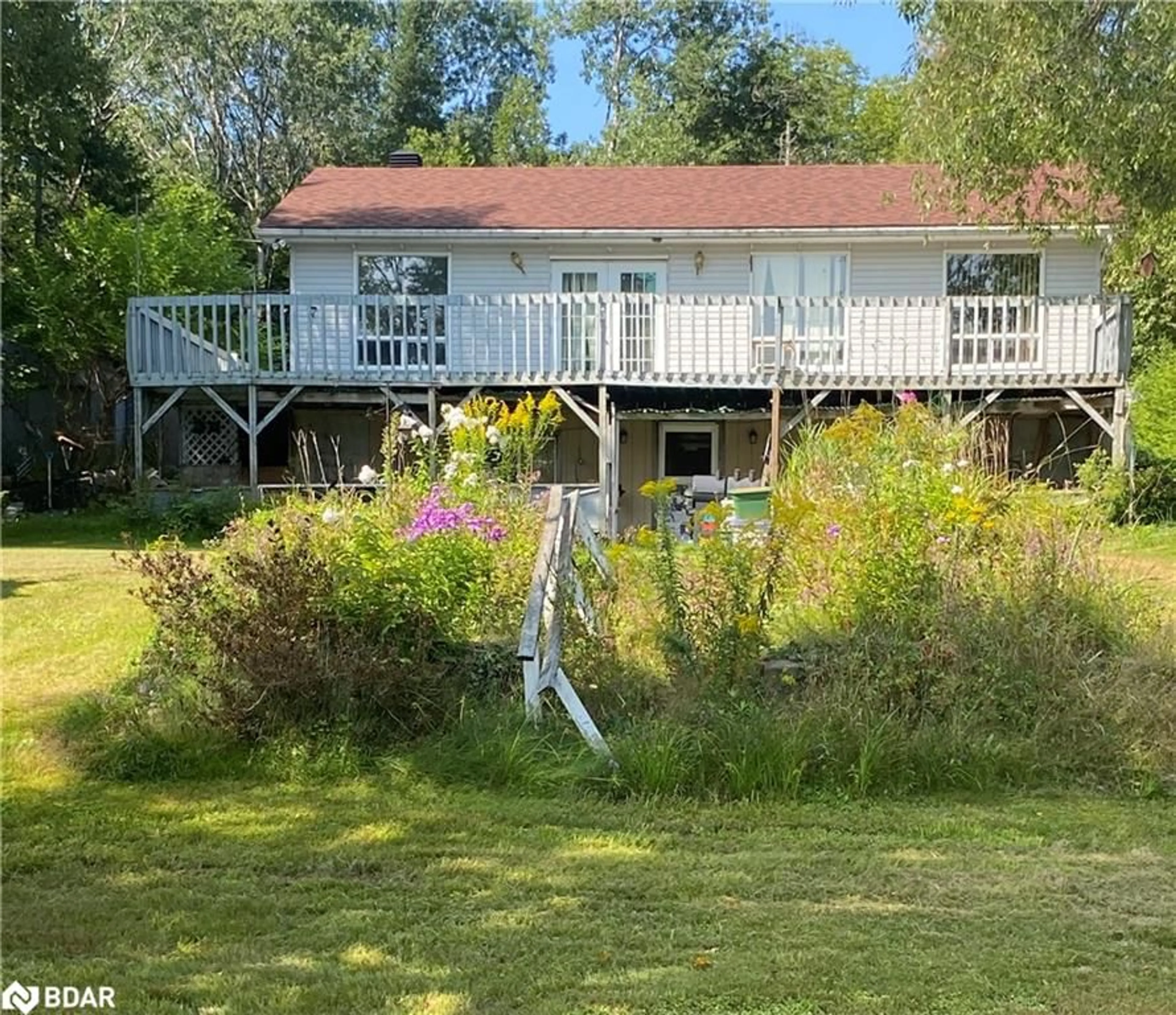 A pic from outside/outdoor area/front of a property/back of a property/a pic from drone, water/lake/river/ocean view for 194 Maws Rd, Novar Ontario P0A 1R0