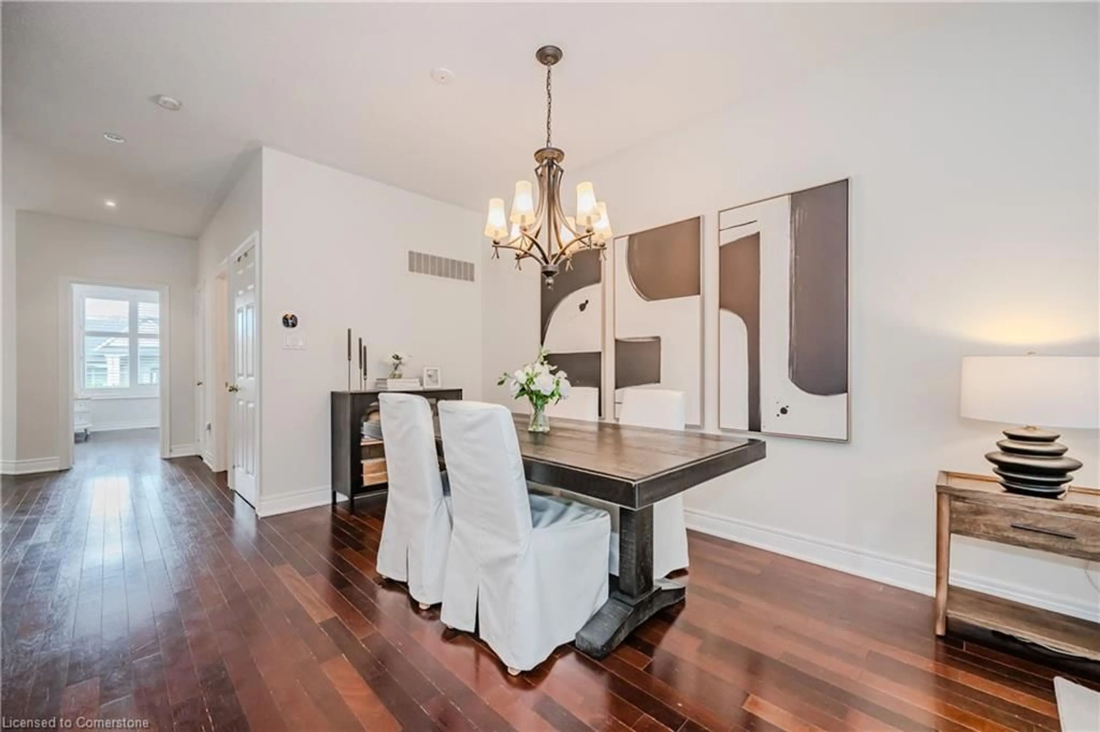Dining room, wood/laminate floor for 2946 Singleton Common, Burlington Ontario L7M 0B4