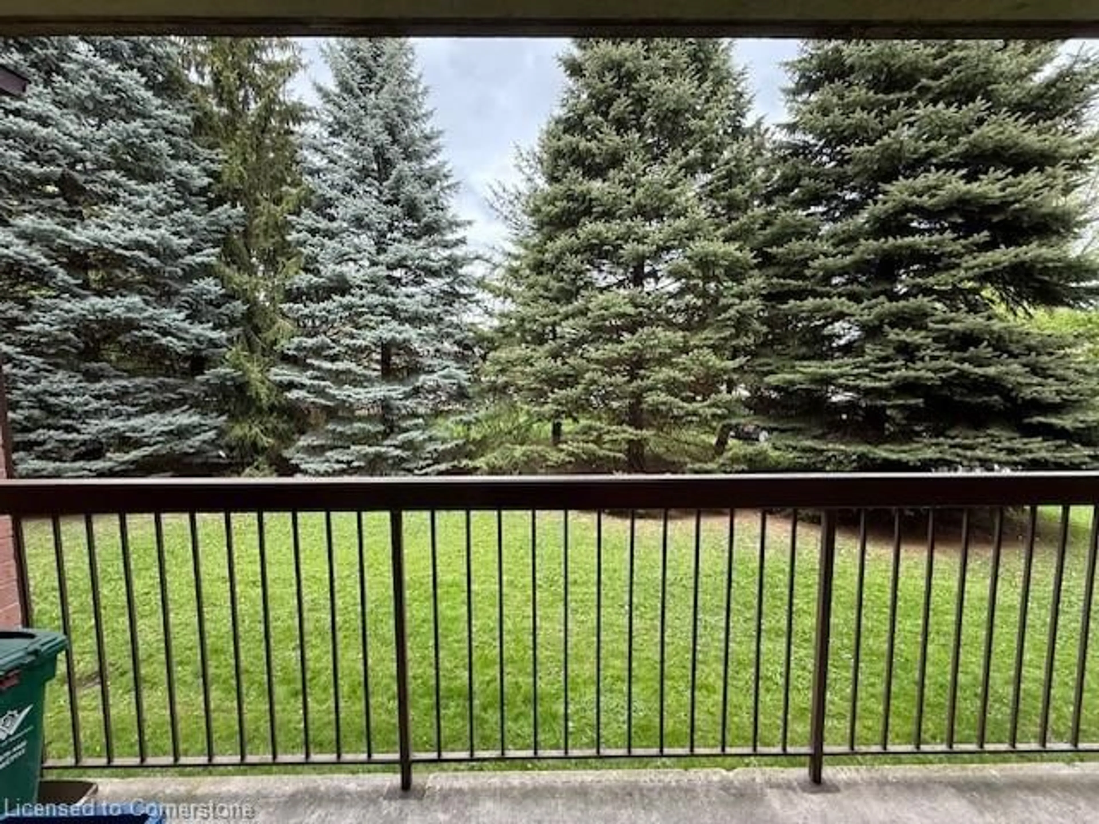 Patio, forest/trees view for 30 Hickory St #111, Waterloo Ontario N2J 4L4