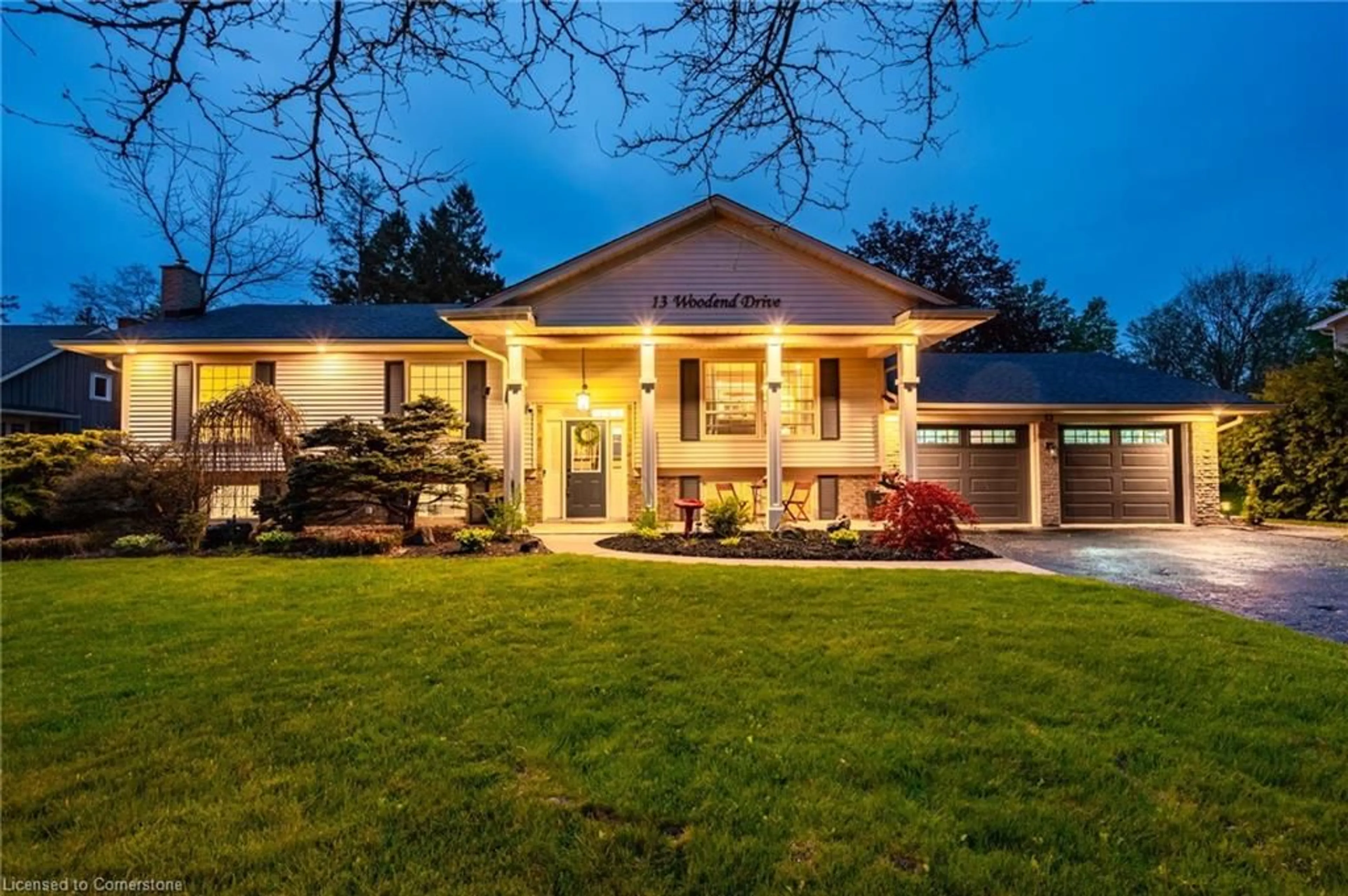 Home with brick exterior material, street for 13 Woodend Dr, Hamilton Ontario L0R 1H2
