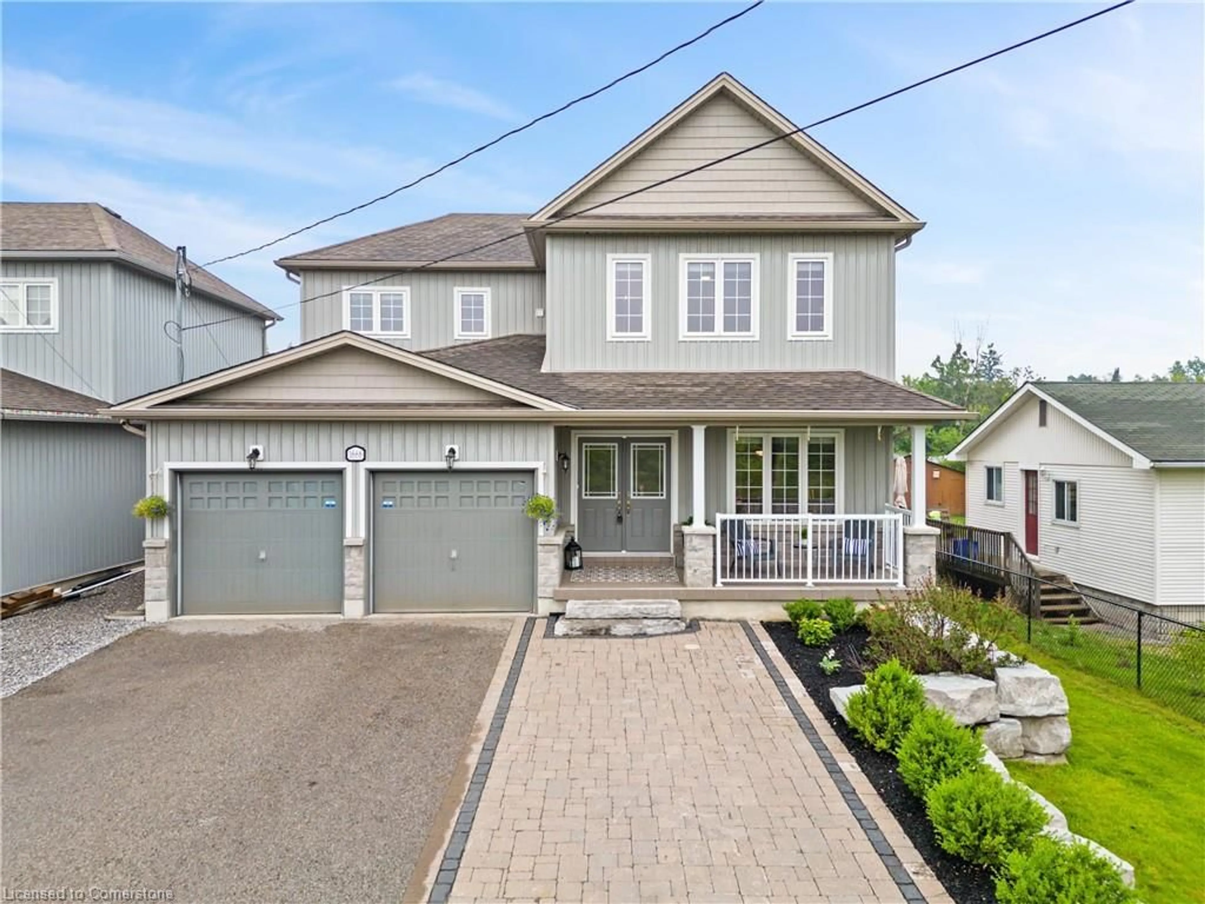 Home with vinyl exterior material, street for 1668 Metro Rd, Georgina Ontario L0E 1S0