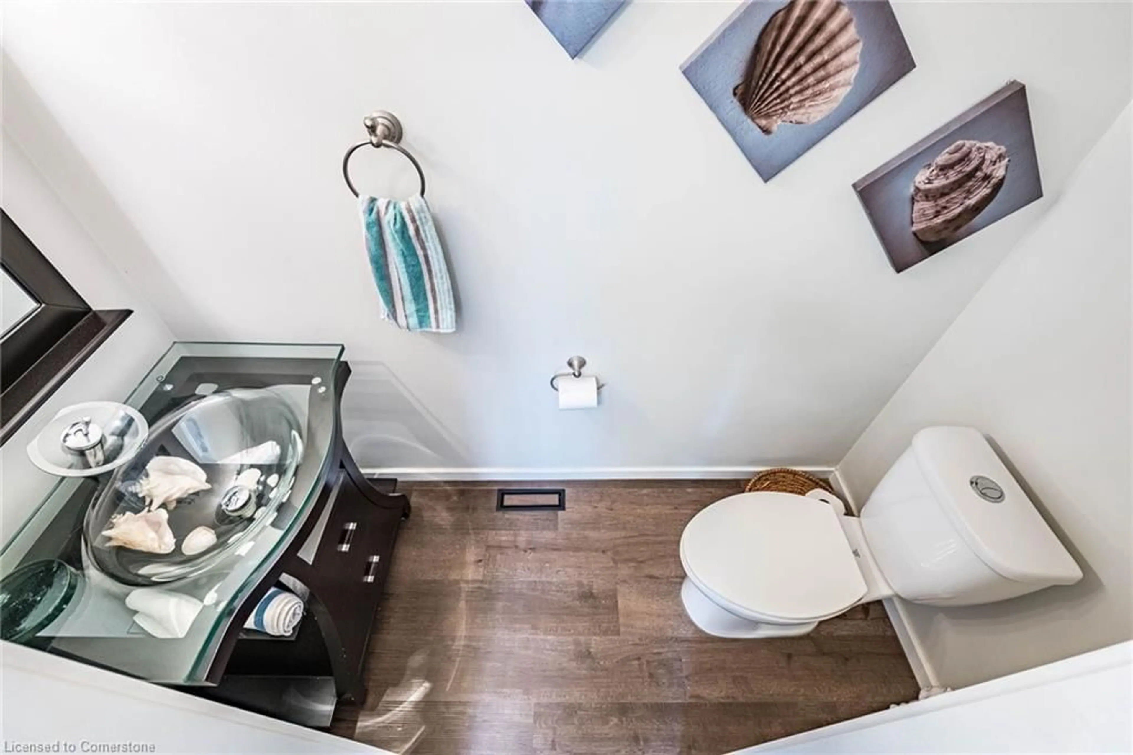 Contemporary bathroom, ceramic/tile floor for 49 Emslie St, Georgetown Ontario L7G 5H5