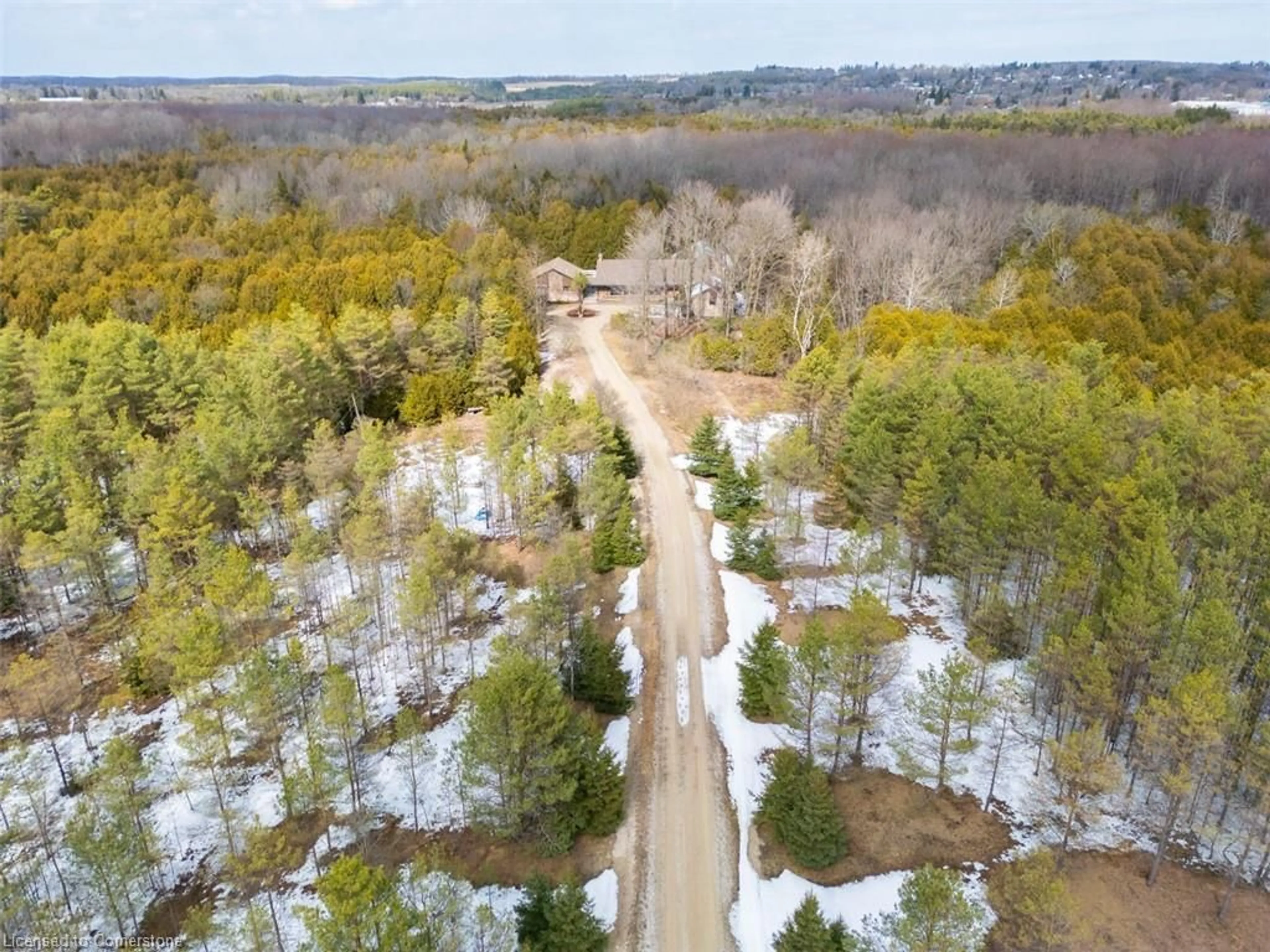 A pic from outside/outdoor area/front of a property/back of a property/a pic from drone, forest/trees view for 302783 Douglas St, Durham Ontario N0G 1R0