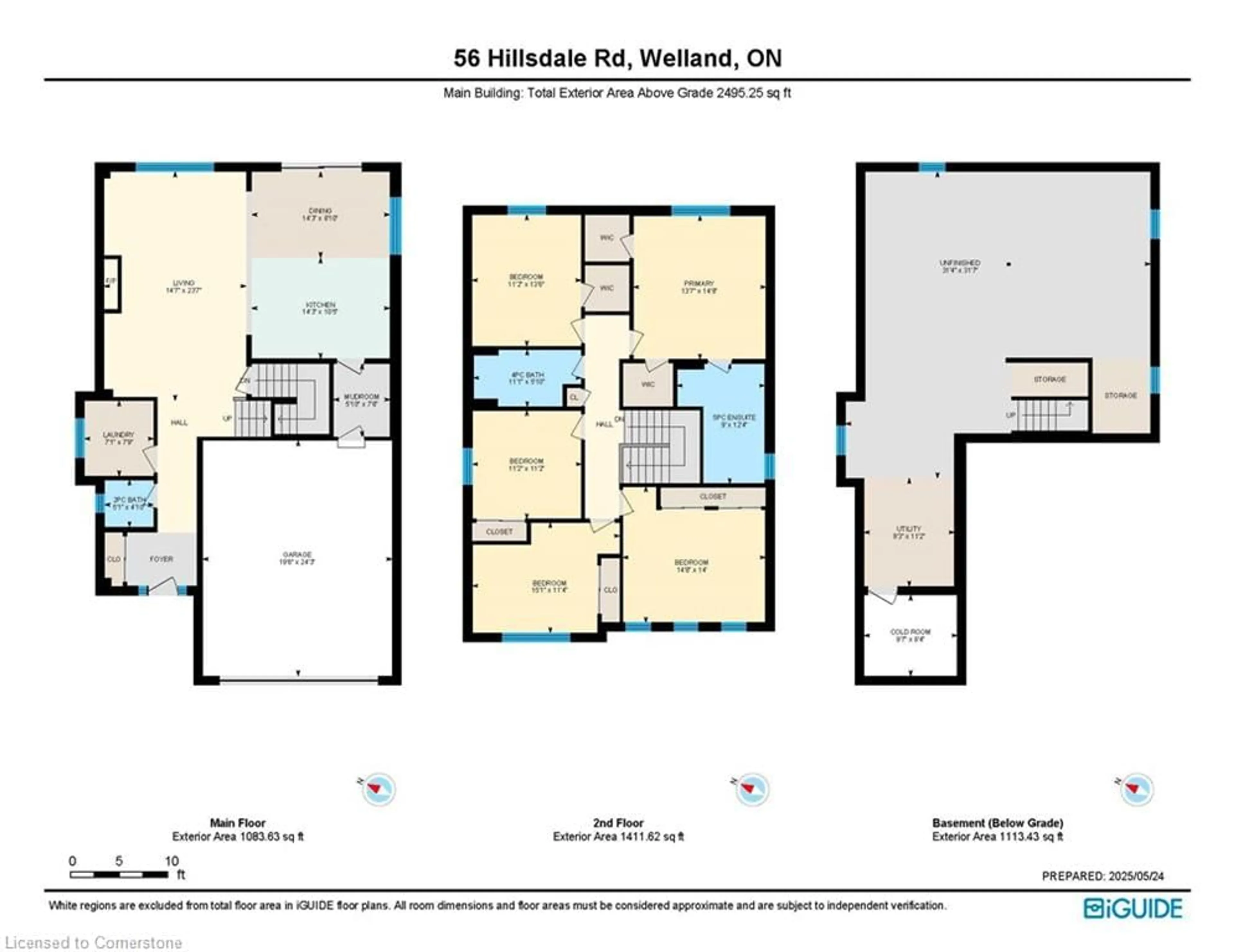 Floor plan for 56 Hillsdale Road Rd, Welland Ontario L3C 7M4