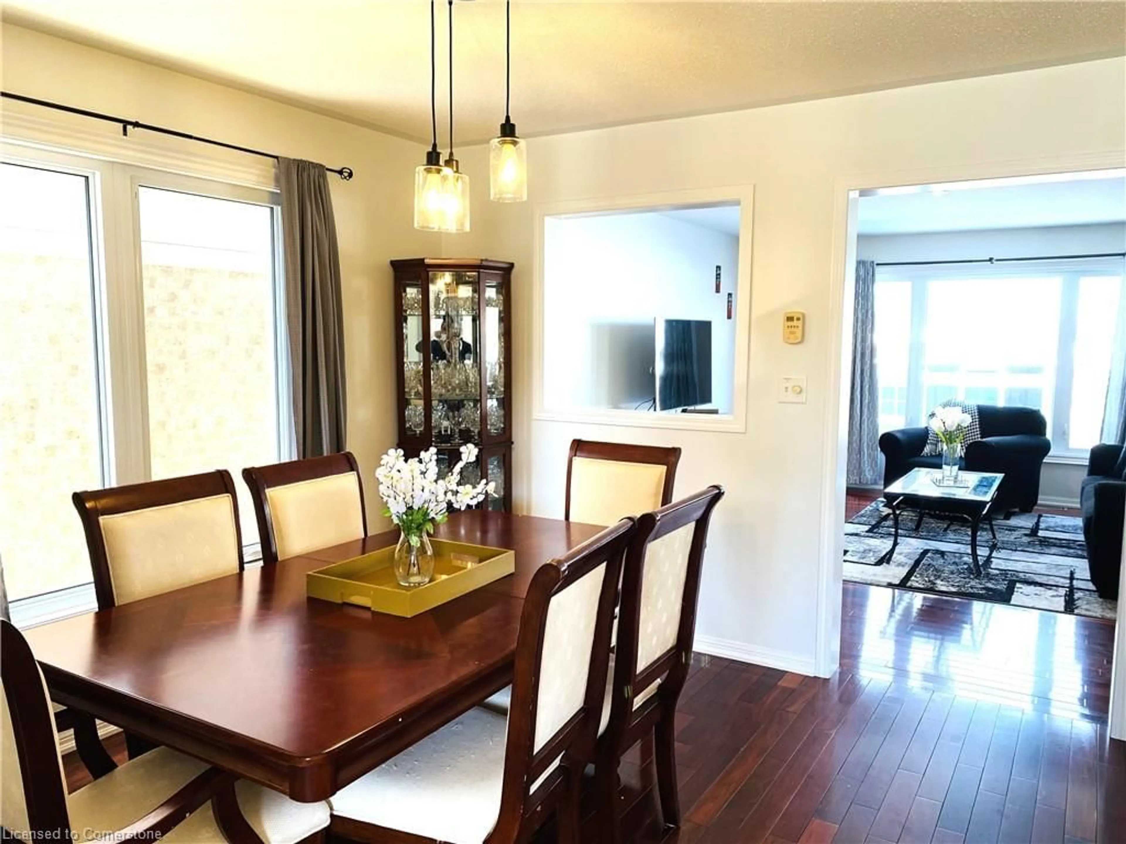 Dining room, wood/laminate floor for 78 John W Taylor Ave, Alliston Ontario L9R 0C9