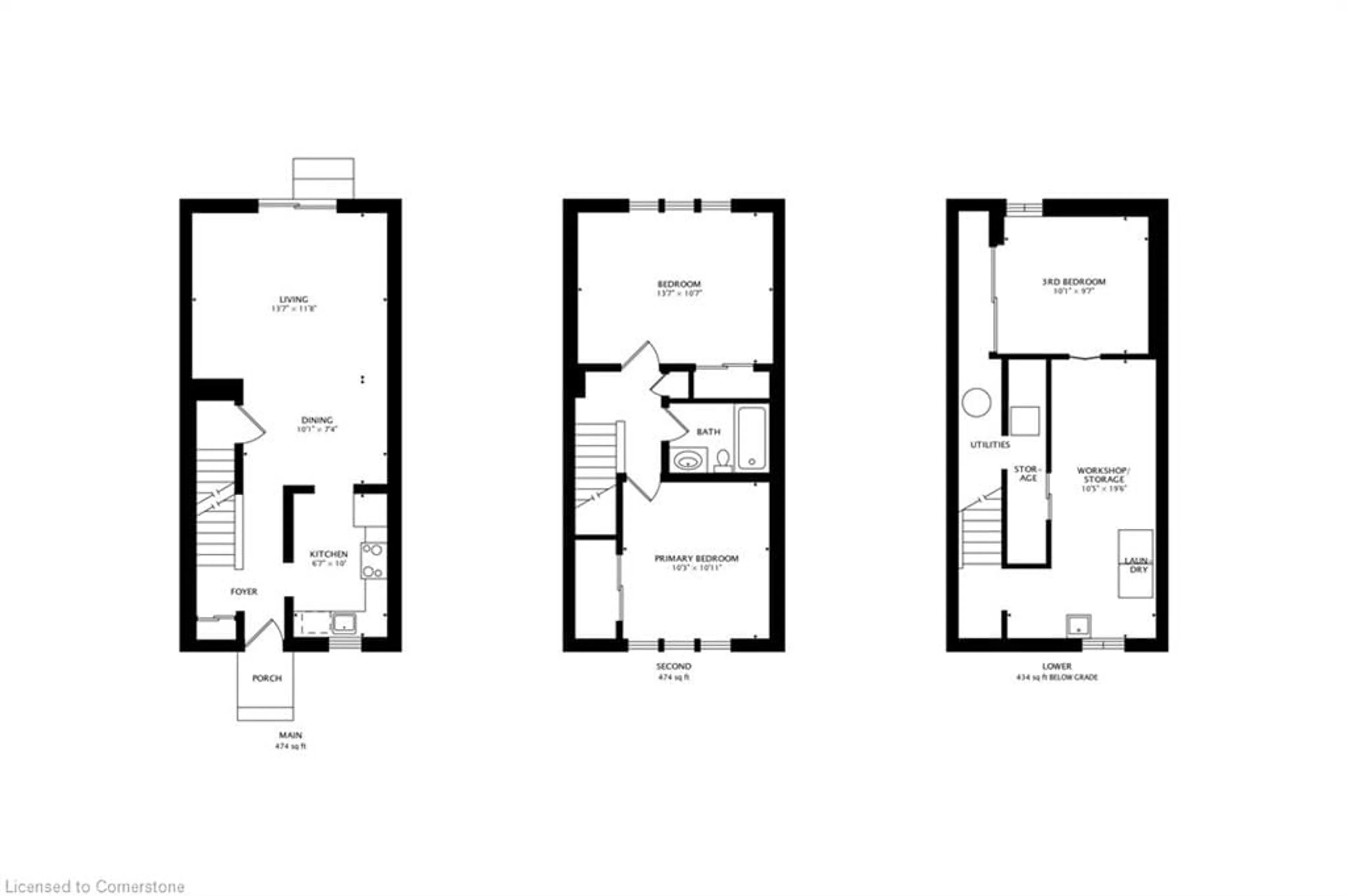Floor plan for 153 Limeridge Rd #16, Hamilton Ontario L9C 2V3