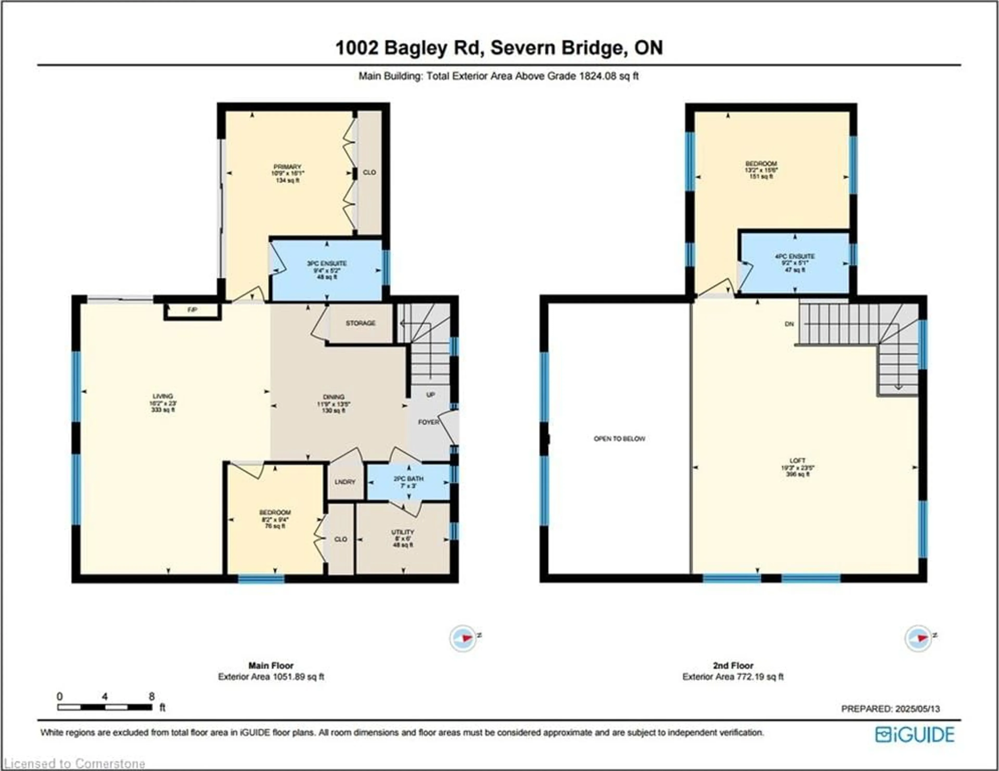 Floor plan for 1002 Bagley Rd, Severn Bridge Ontario P0E 1N0