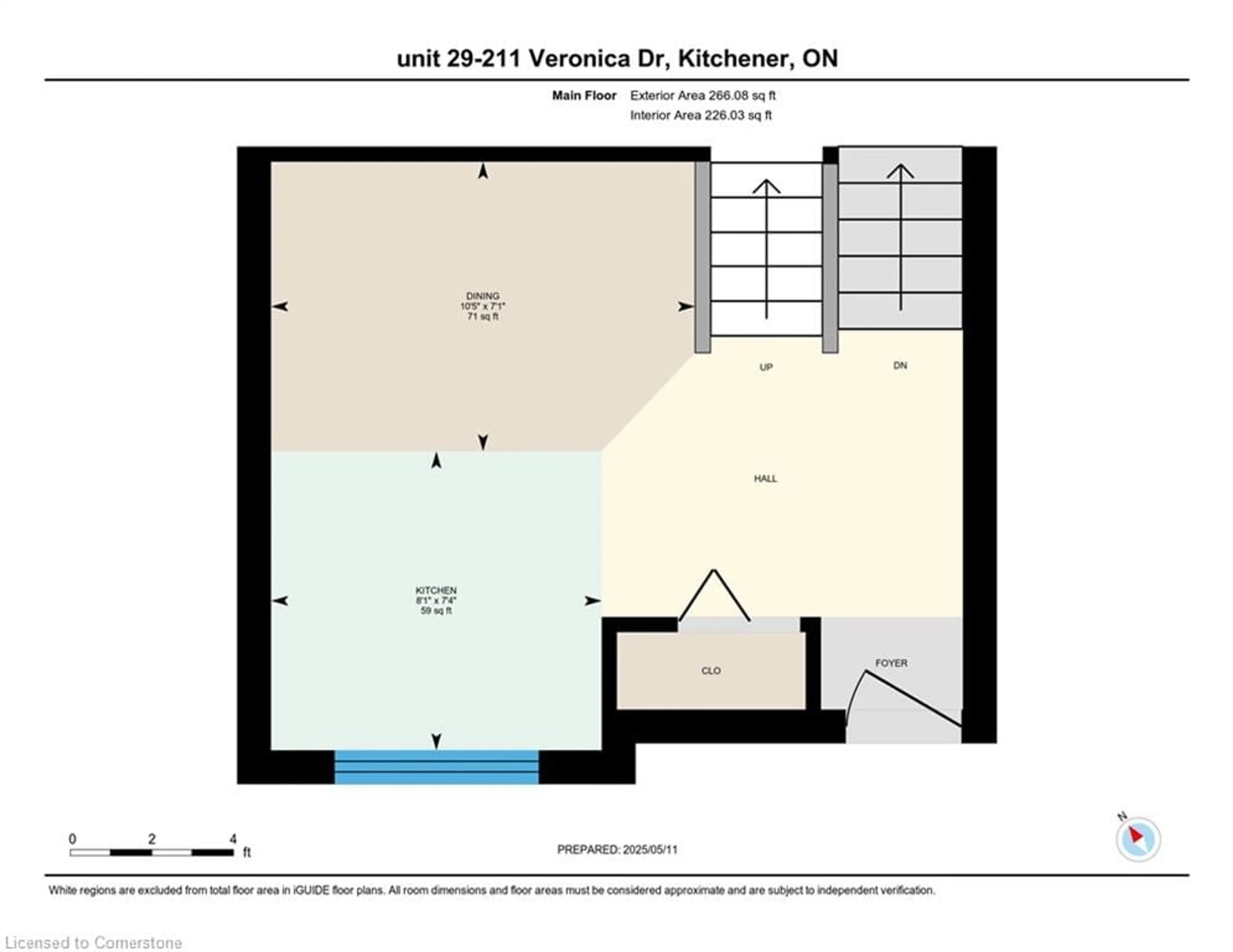 Floor plan for 211 Veronica Dr #29, Kitchener Ontario N2A 2R8