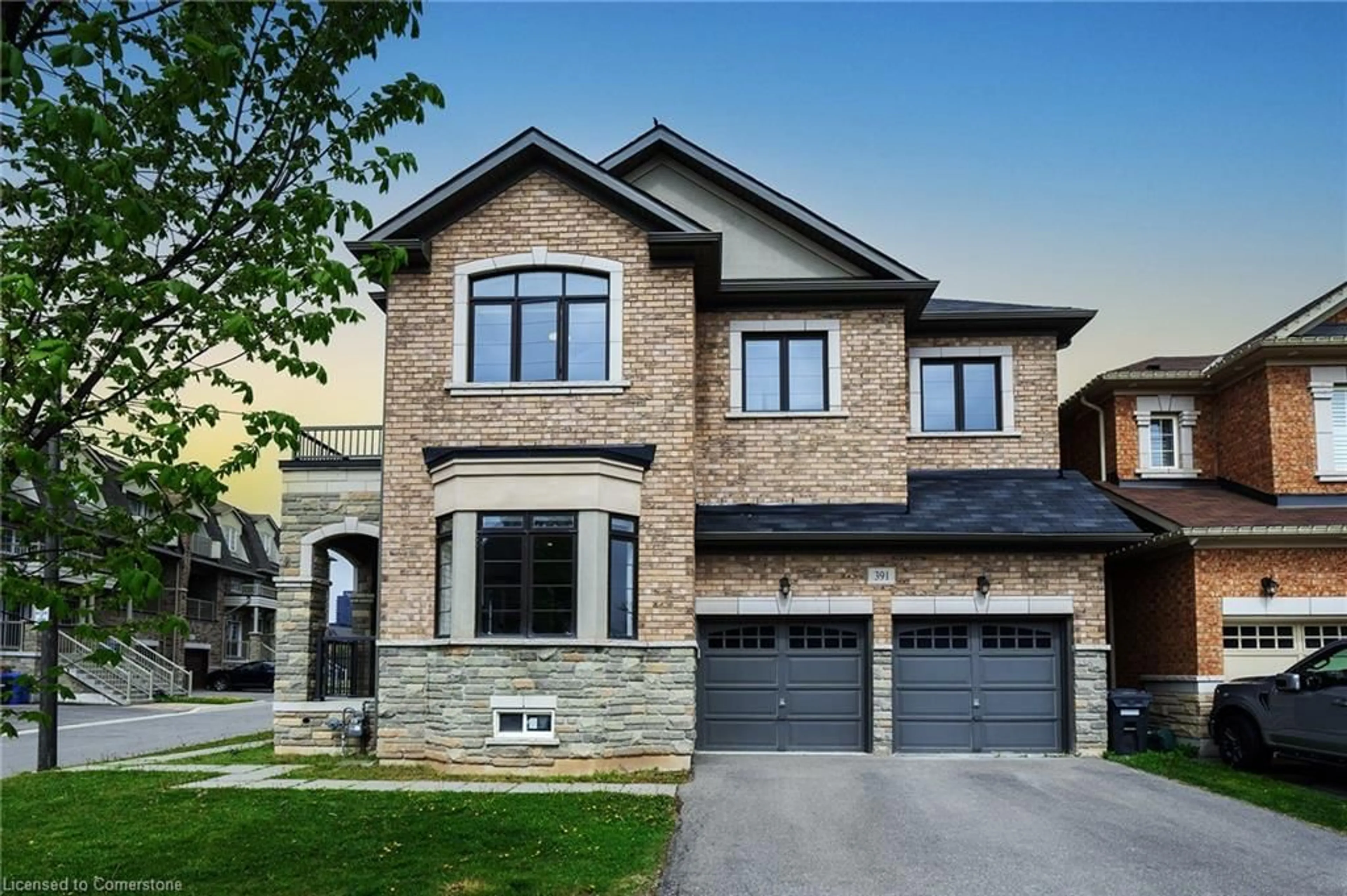 Home with brick exterior material, street for 391 Grindstone Trail, Oakville Ontario L6H 0S1