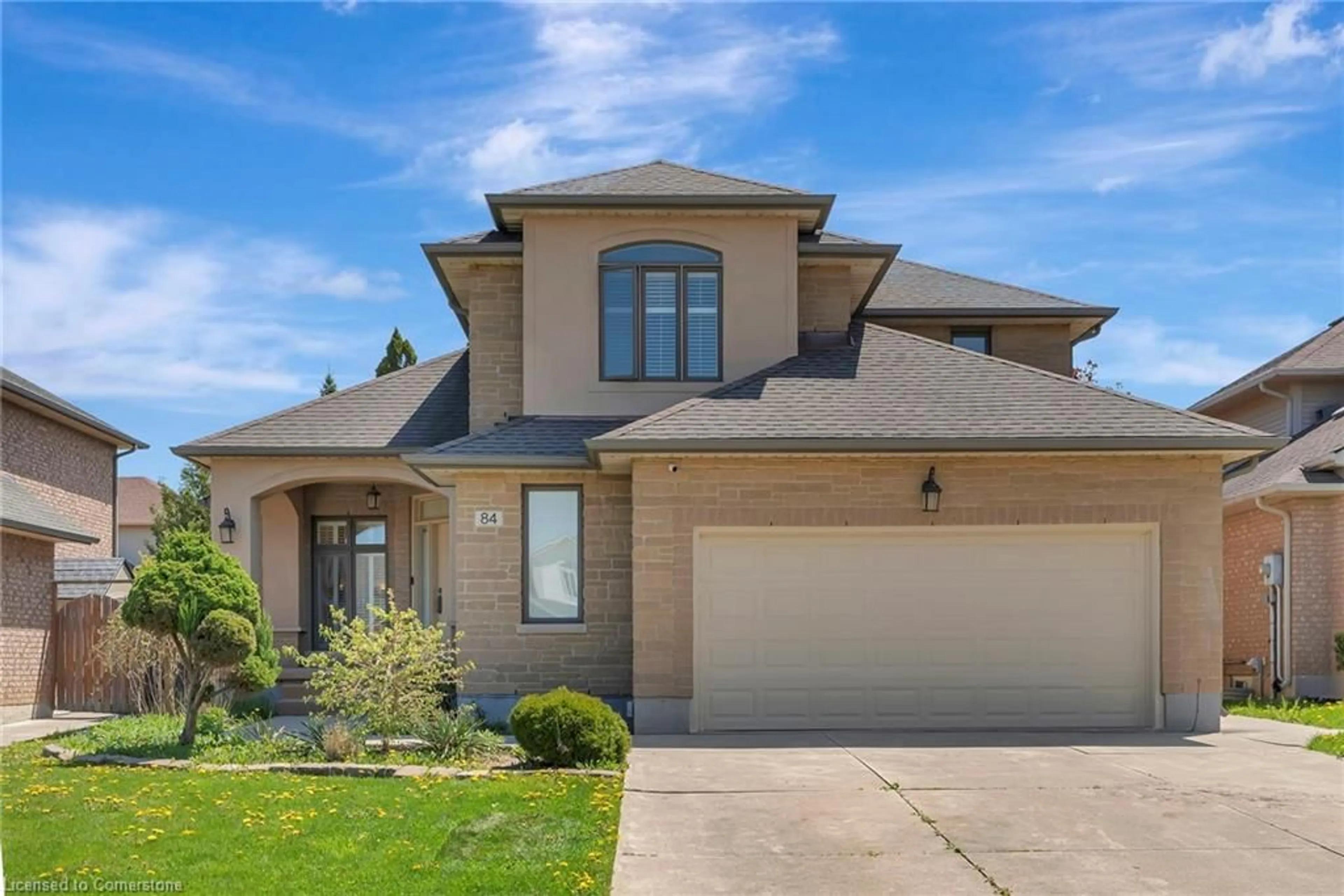 Home with brick exterior material, street for 84 Gatestone Dr, Stoney Creek Ontario L8J 2V1