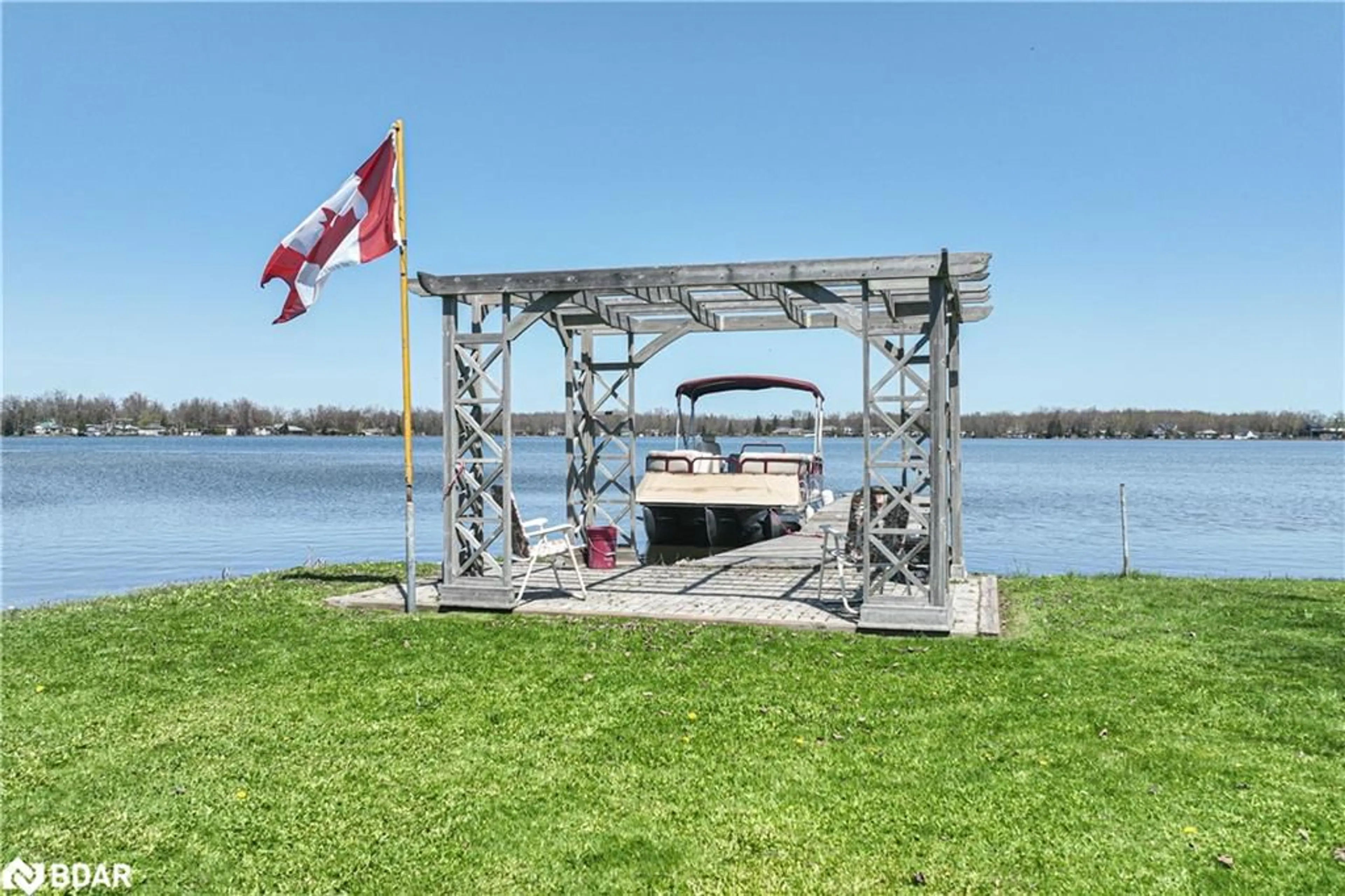 Patio, water/lake/river/ocean view for 4137 Bayview Ave, Orillia Ontario L3V 6H7