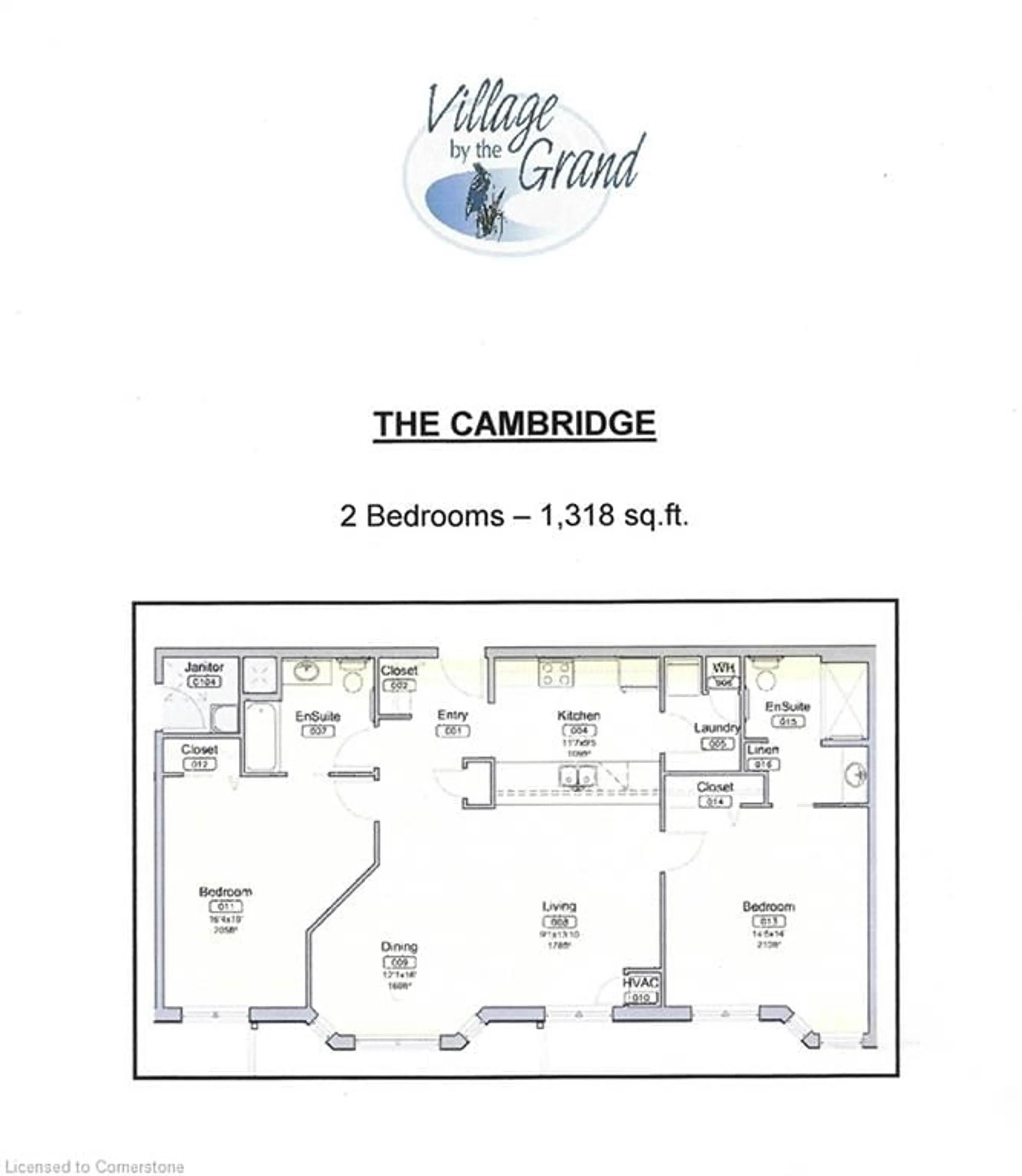 Floor plan for 317 Lock St #316, Dunnville Ontario N1A 0A1