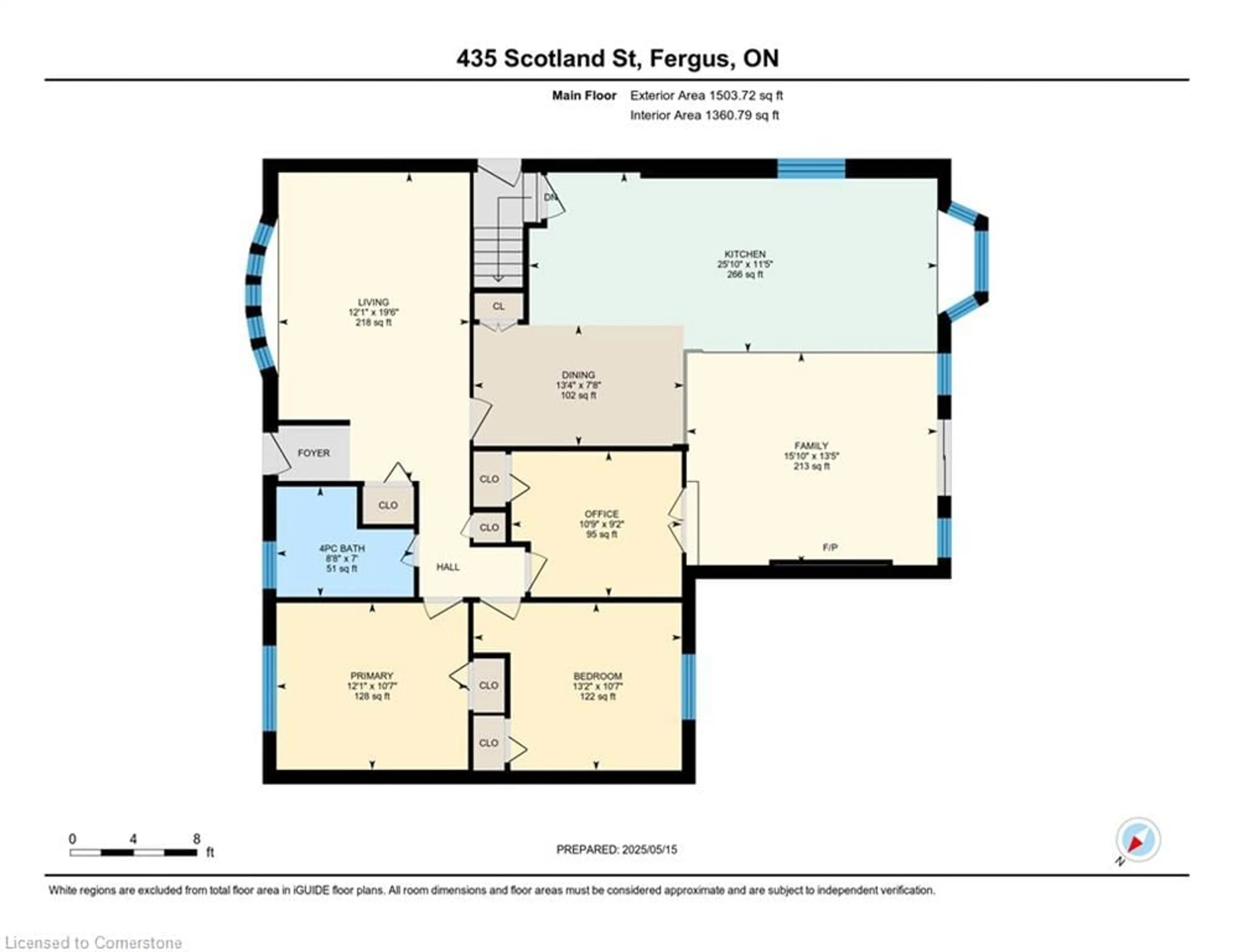 Floor plan for 435 Scotland St, Fergus Ontario N1M 2B7
