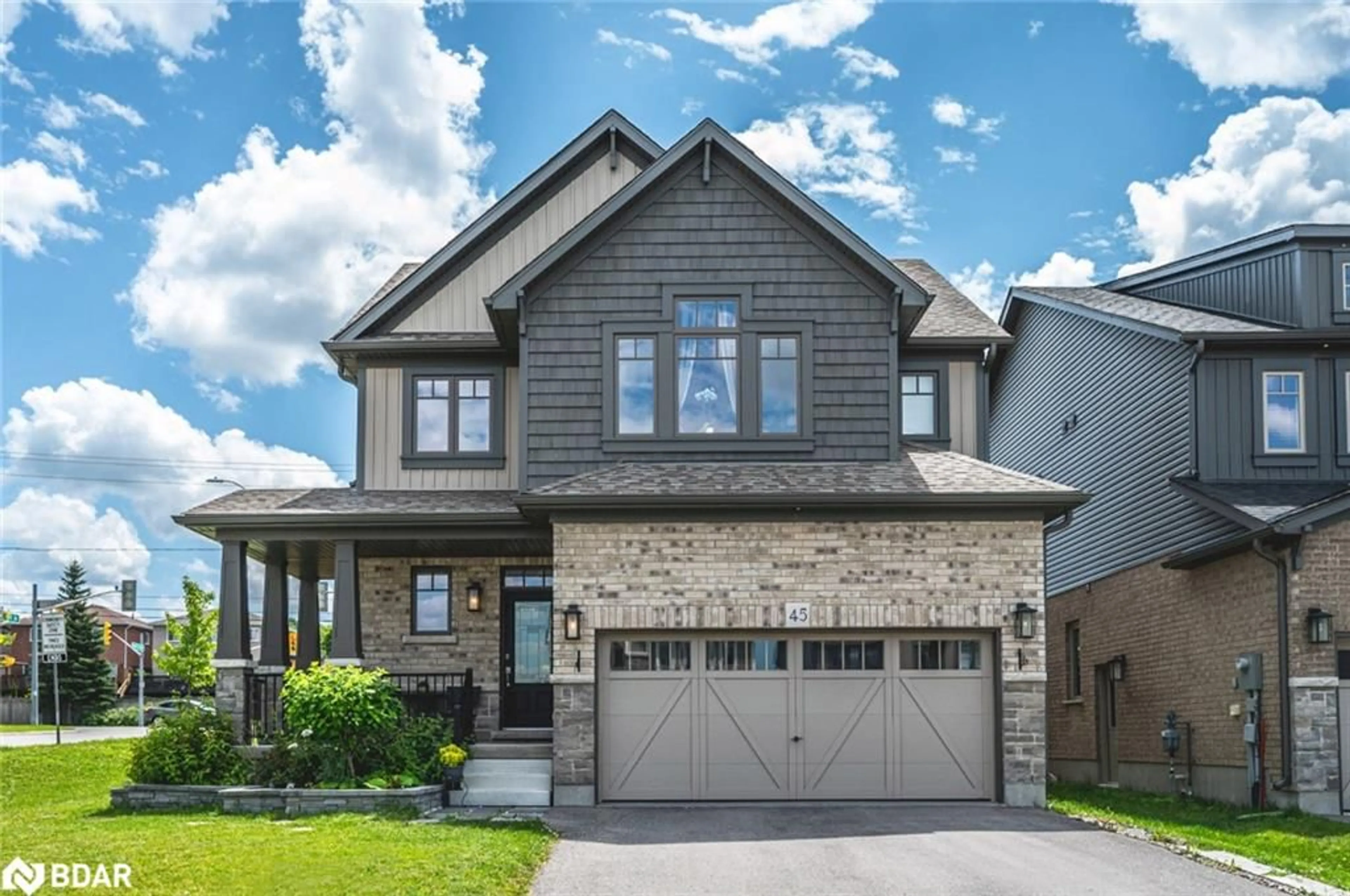 Home with brick exterior material, street for 45 Pennell Dr, Barrie Ontario L4N 6H2