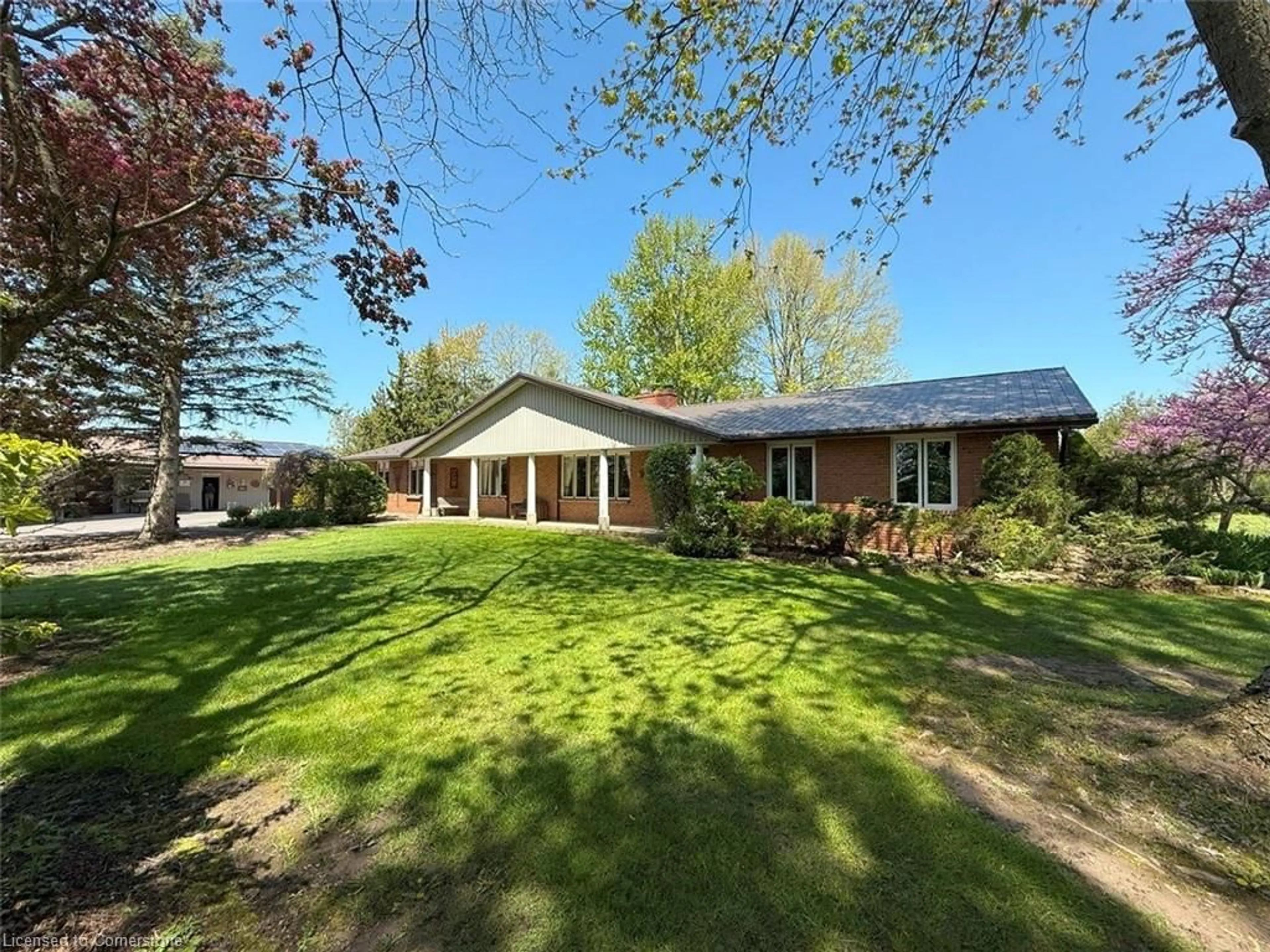 A pic from outside/outdoor area/front of a property/back of a property/a pic from drone, street for 163 Concession 3 Townsend Rd, Wilsonville Ontario N0E 1Z0
