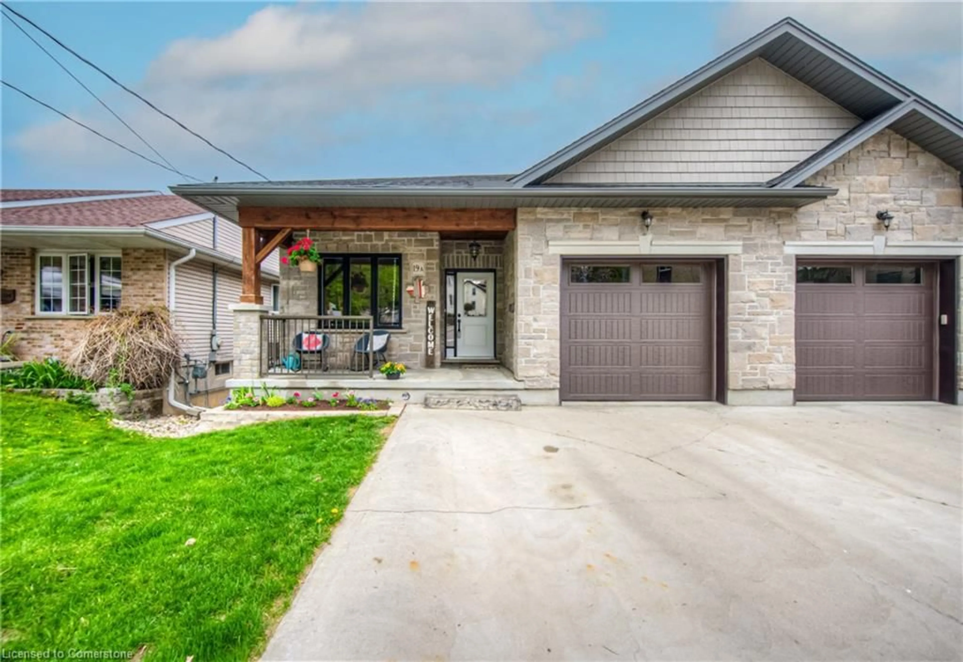 Home with brick exterior material, street for 19A Riverside Drive East Dr, Elmira Ontario N3B 2L9