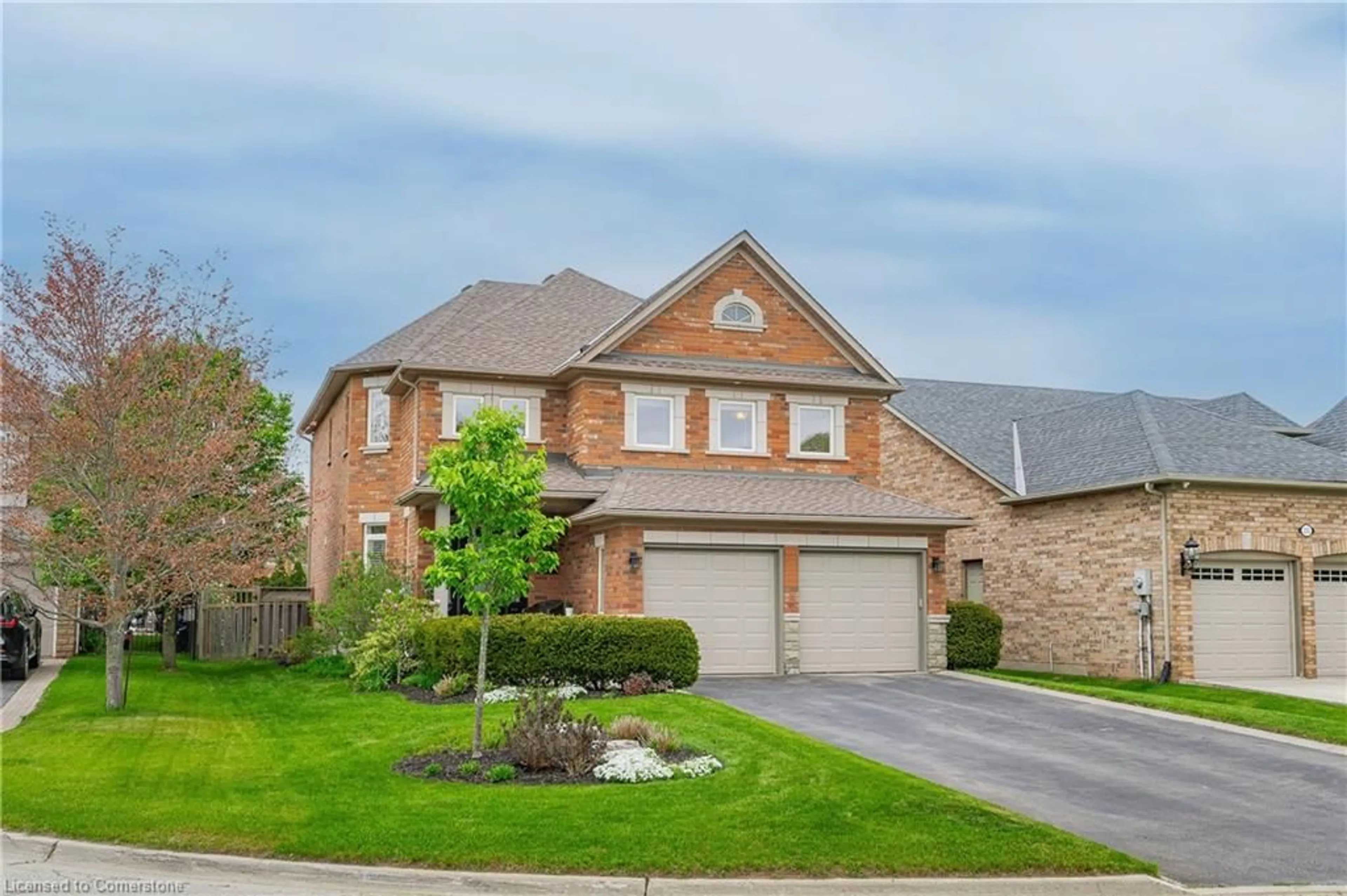Home with brick exterior material, street for 227 Valmont Crt, Ancaster Ontario L9G 5A1