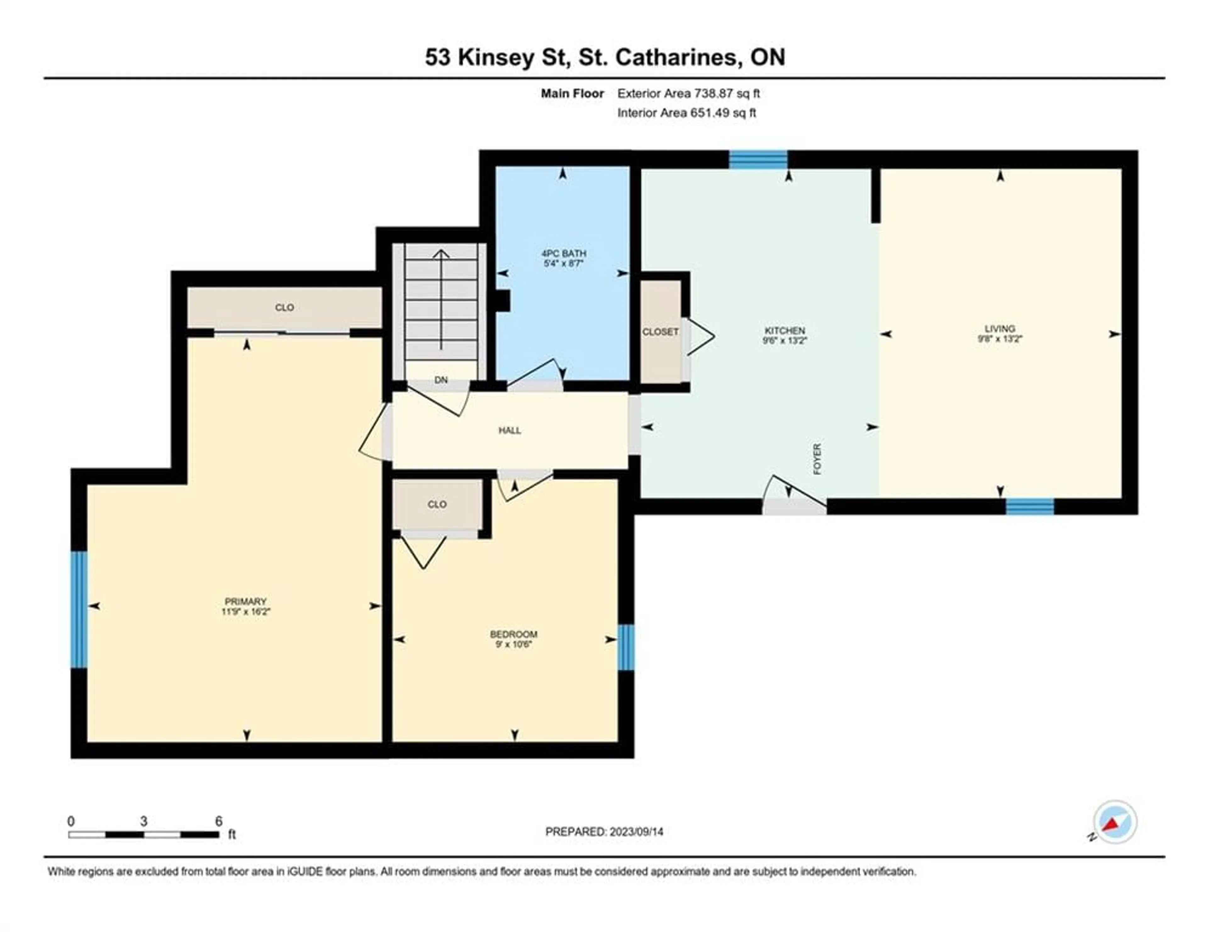 Floor plan for 53 Kinsey St, St. Catharines Ontario L2S 1E2