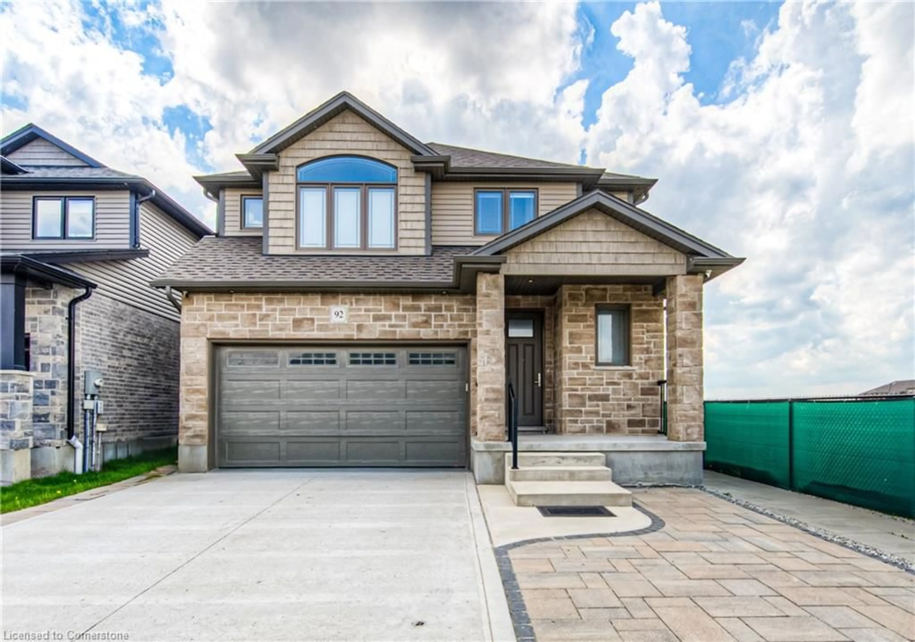 Home with brick exterior material, street for 92 Lasby Lane, Breslau Ontario N0B 1M0