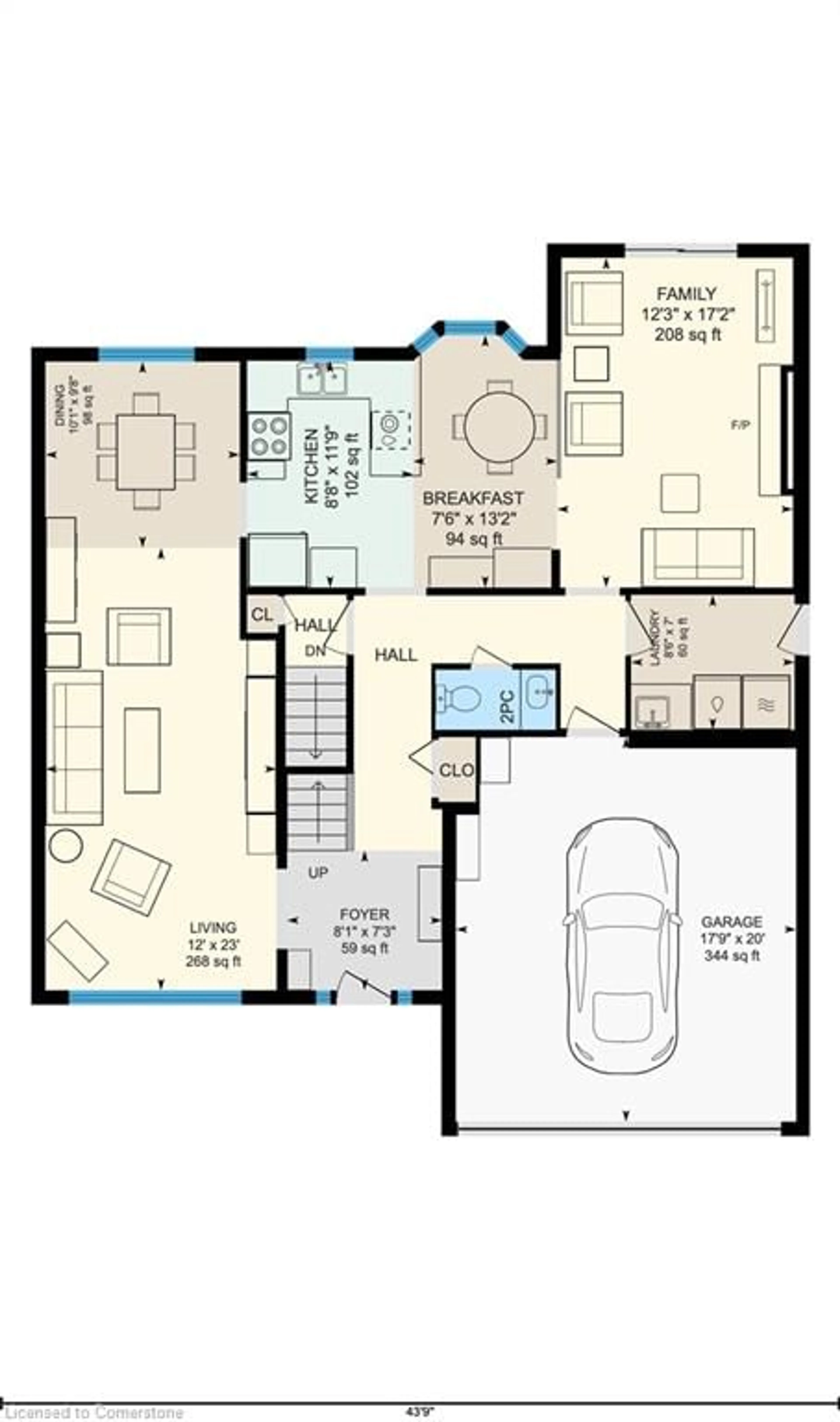Floor plan for 8 Coupland Crt, Welland Ontario L3C 6M7
