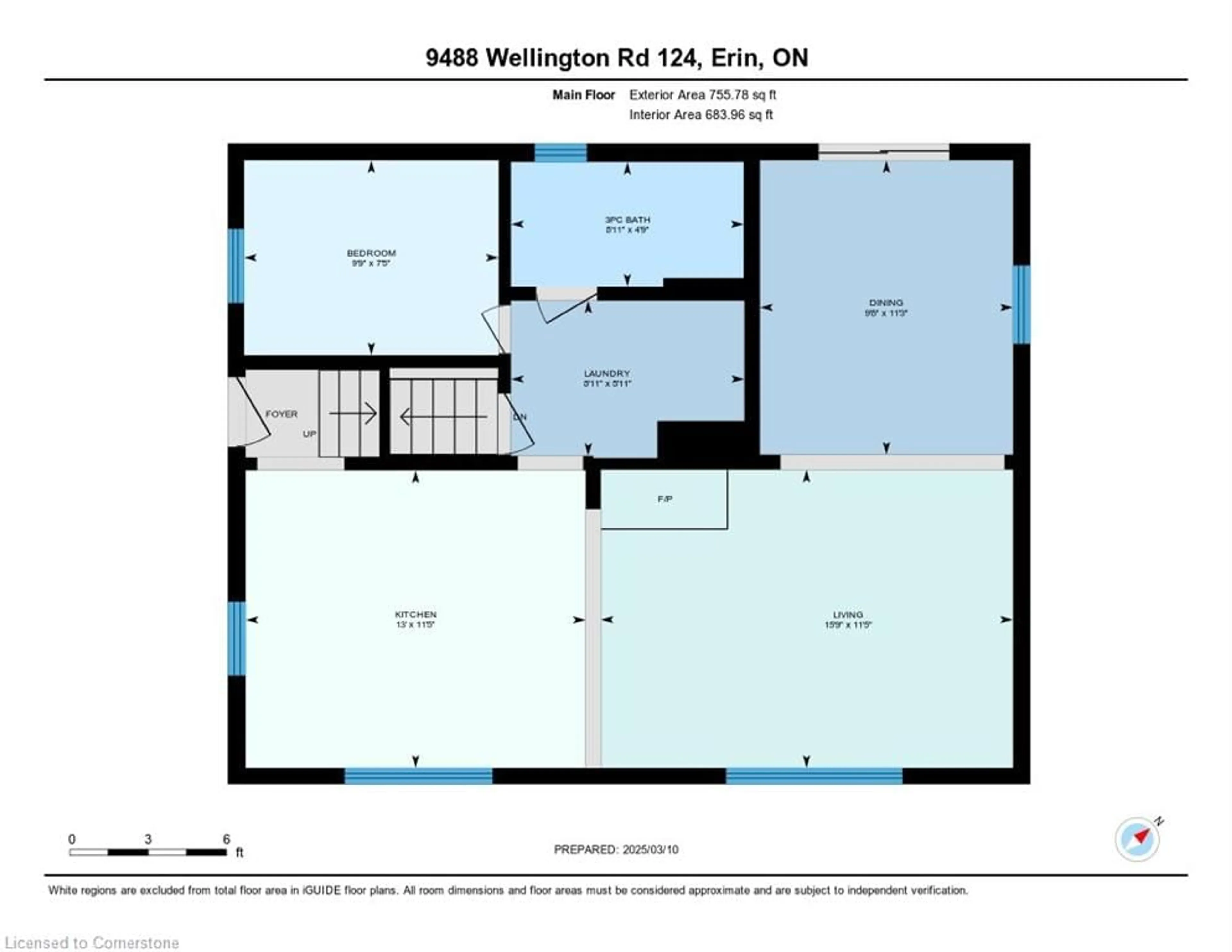 Floor plan for 9488 Wellington Road 124, Erin Ontario N0B 1T0
