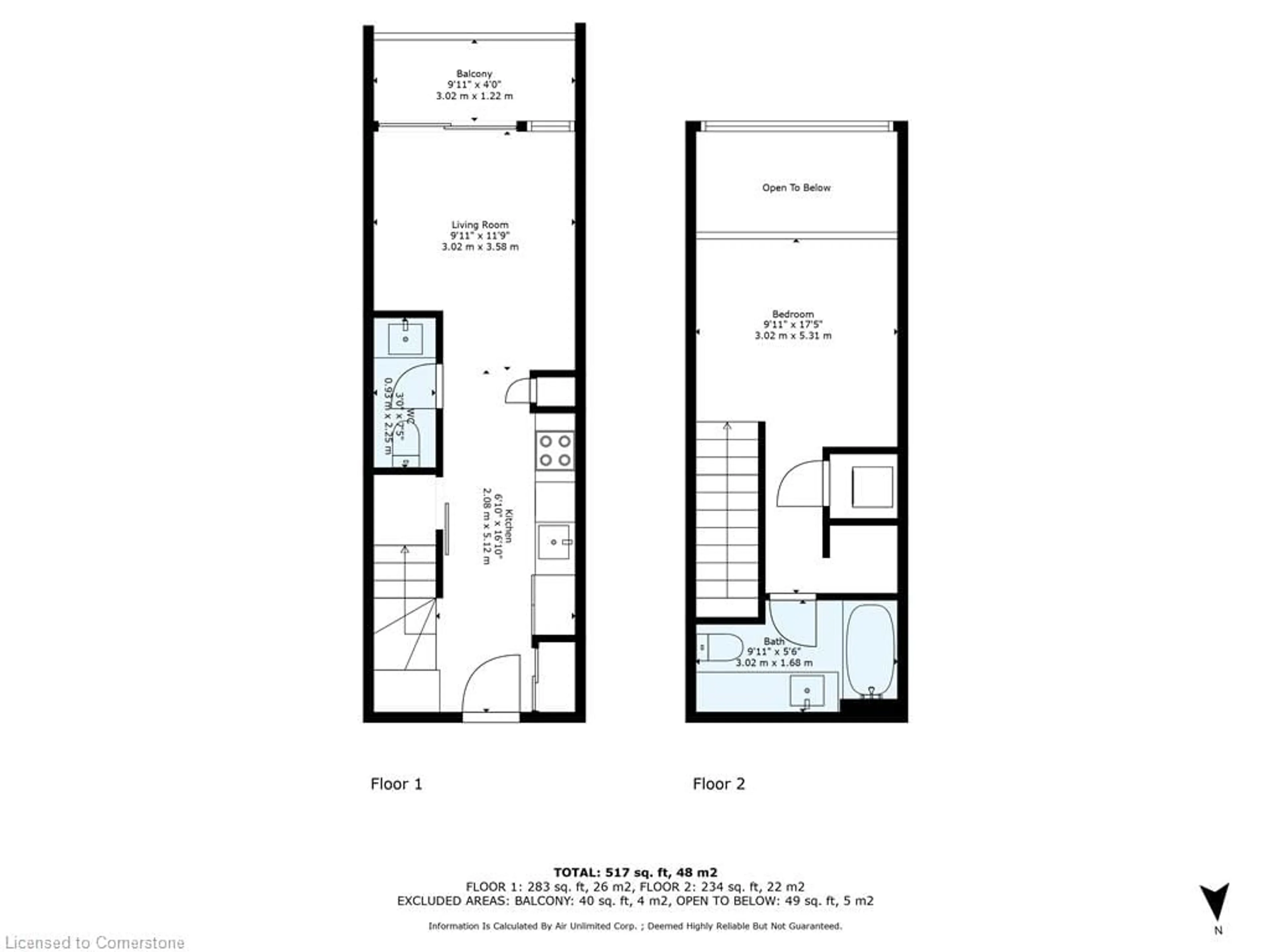 Floor plan for 21 Nelson St #LPH30, Toronto Ontario M5V 3H9