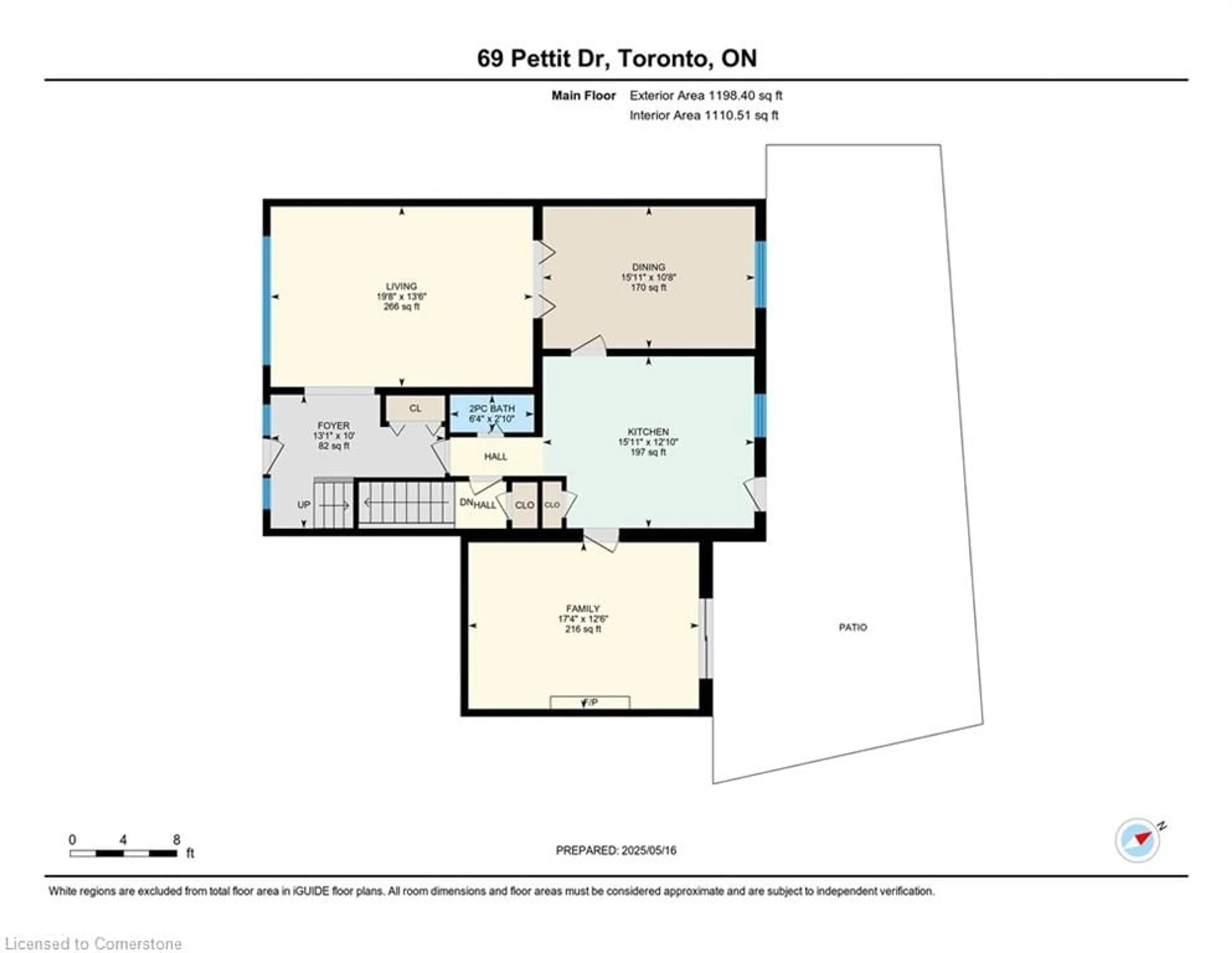 Floor plan for 69 Pettit Dr, Etobicoke Ontario M9R 2W6