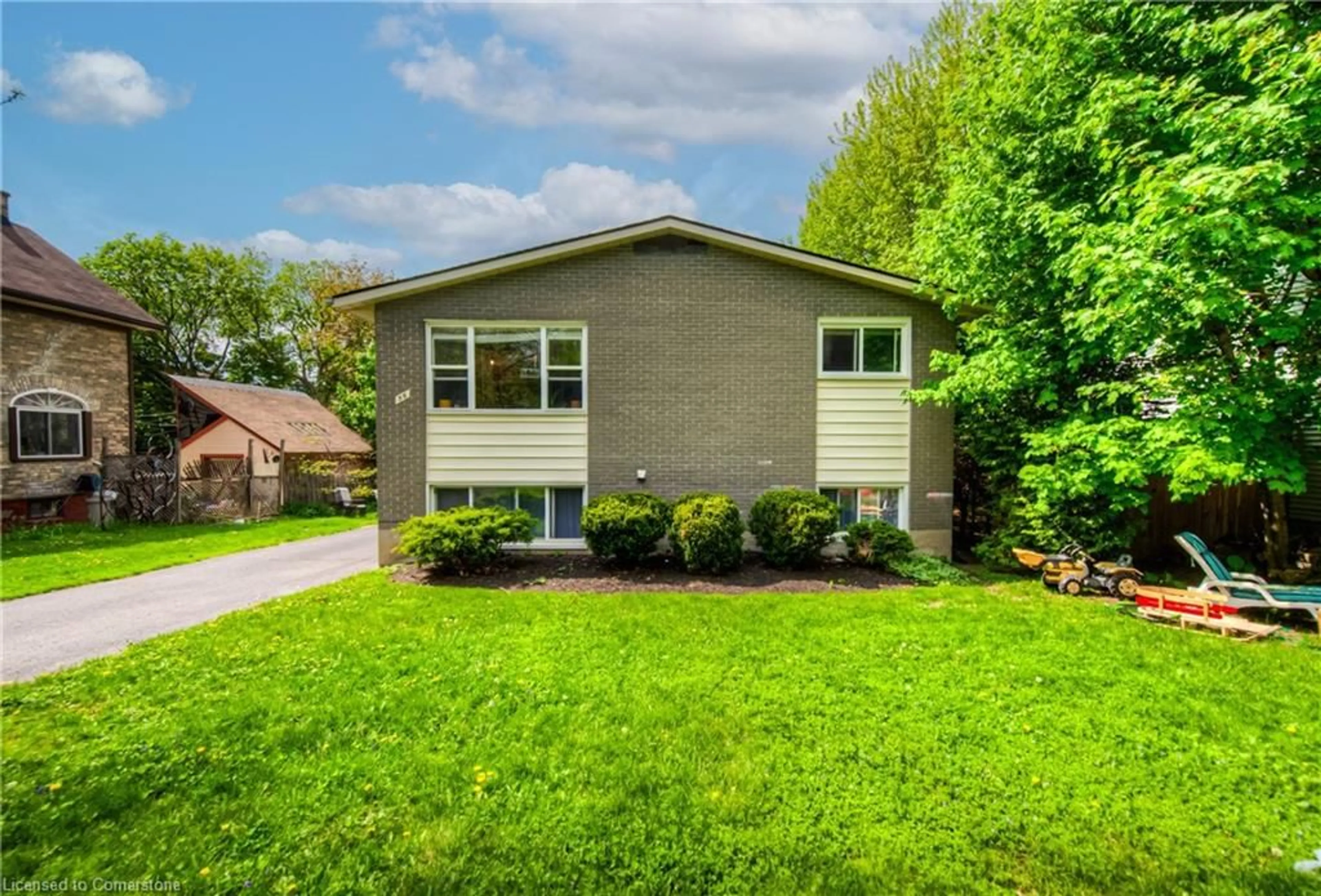 Home with vinyl exterior material, street for 56 George St, Waterloo Ontario N2J 1K7