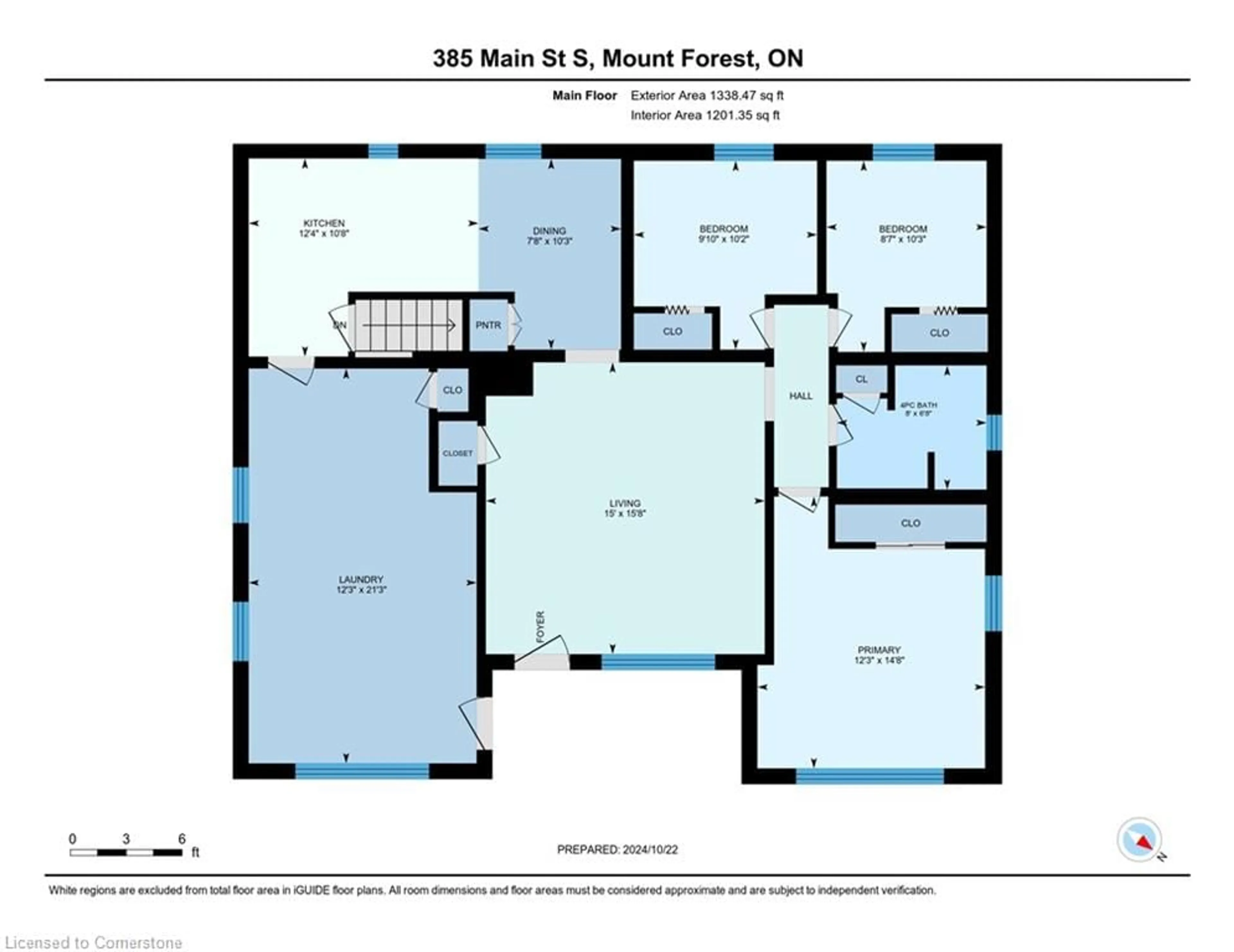 Floor plan for 385 Main St, Mount Forest Ontario N0G 2L3