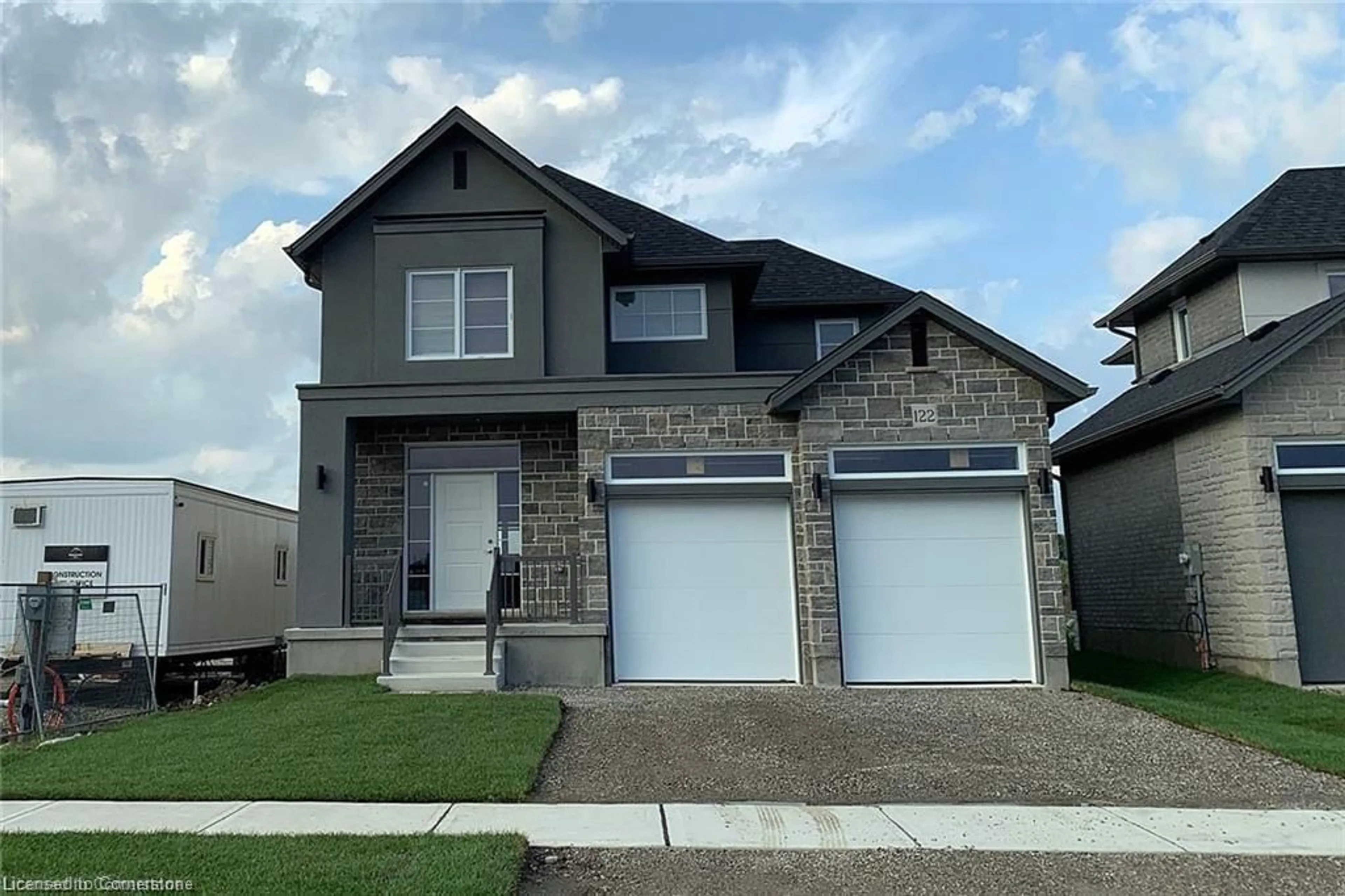 Home with brick exterior material, street for 122 O J Gaffney Dr, Stratford Ontario N5A 6S2