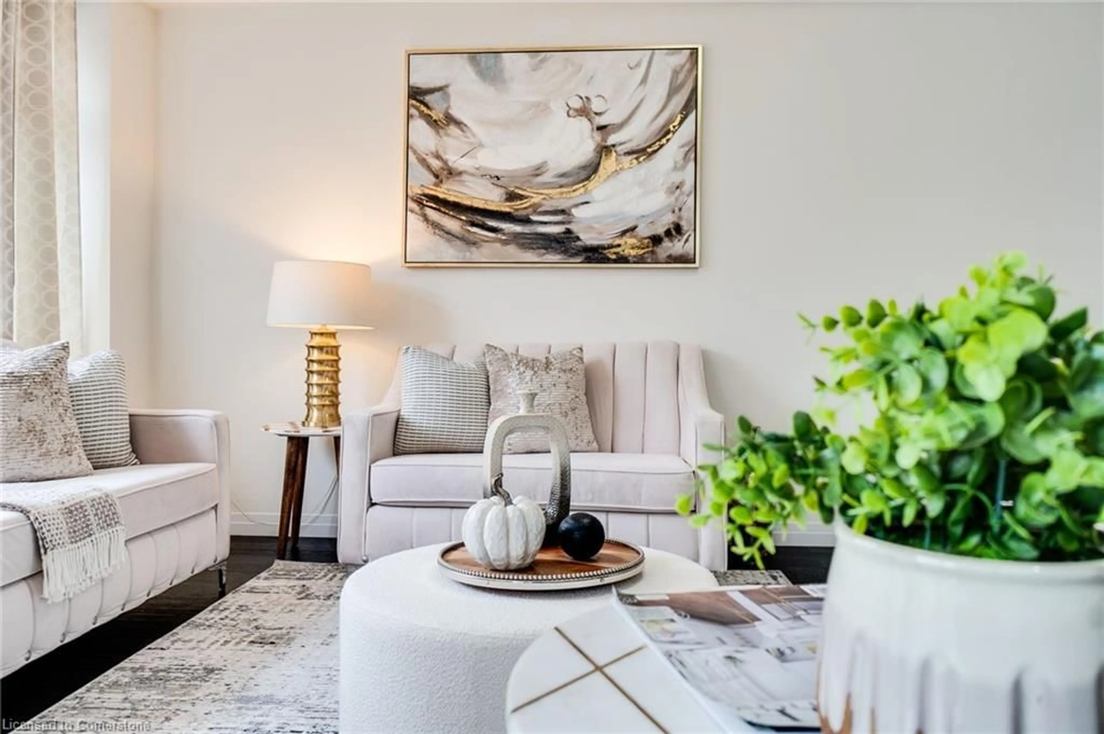 Living room with furniture, unknown for 30 Times Square Blvd #122, Stoney Creek Ontario L8J 0L8