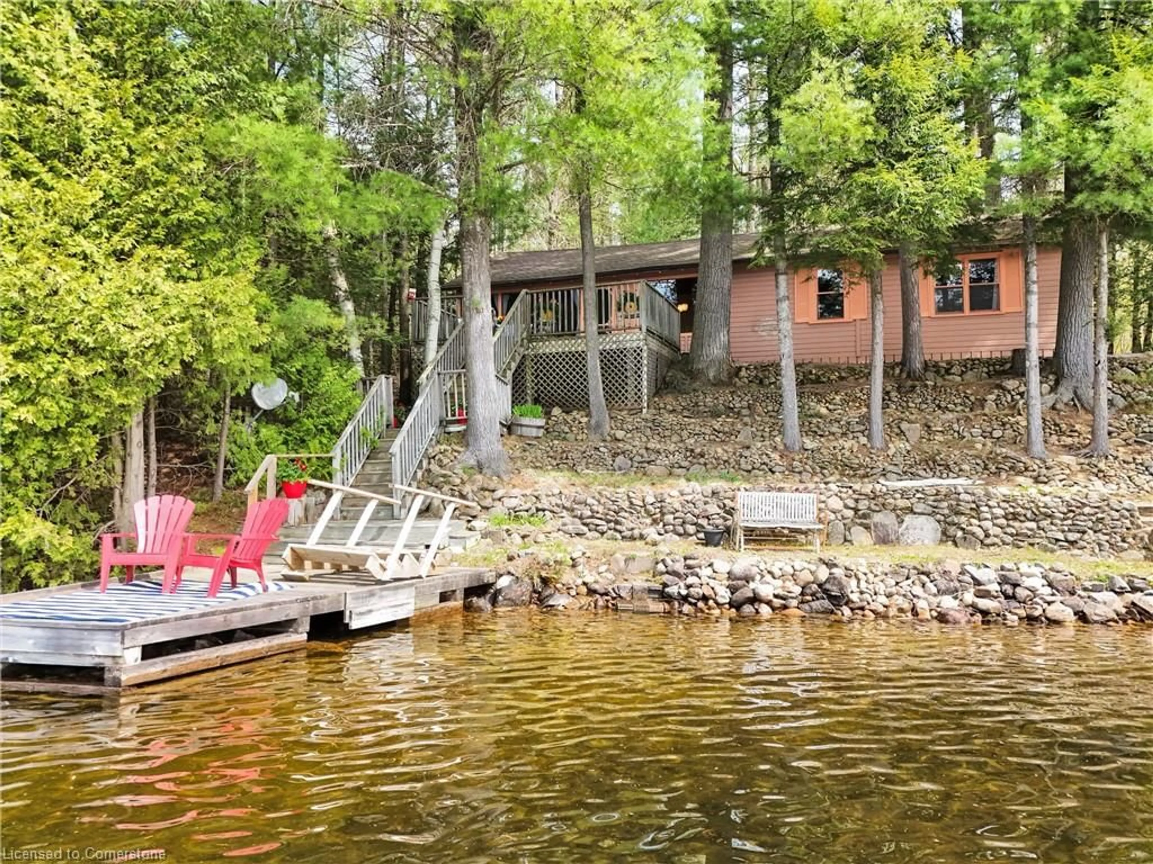 Patio, water/lake/river/ocean view for 1043 Kings Rd, Baysville Ontario P0B 1A0