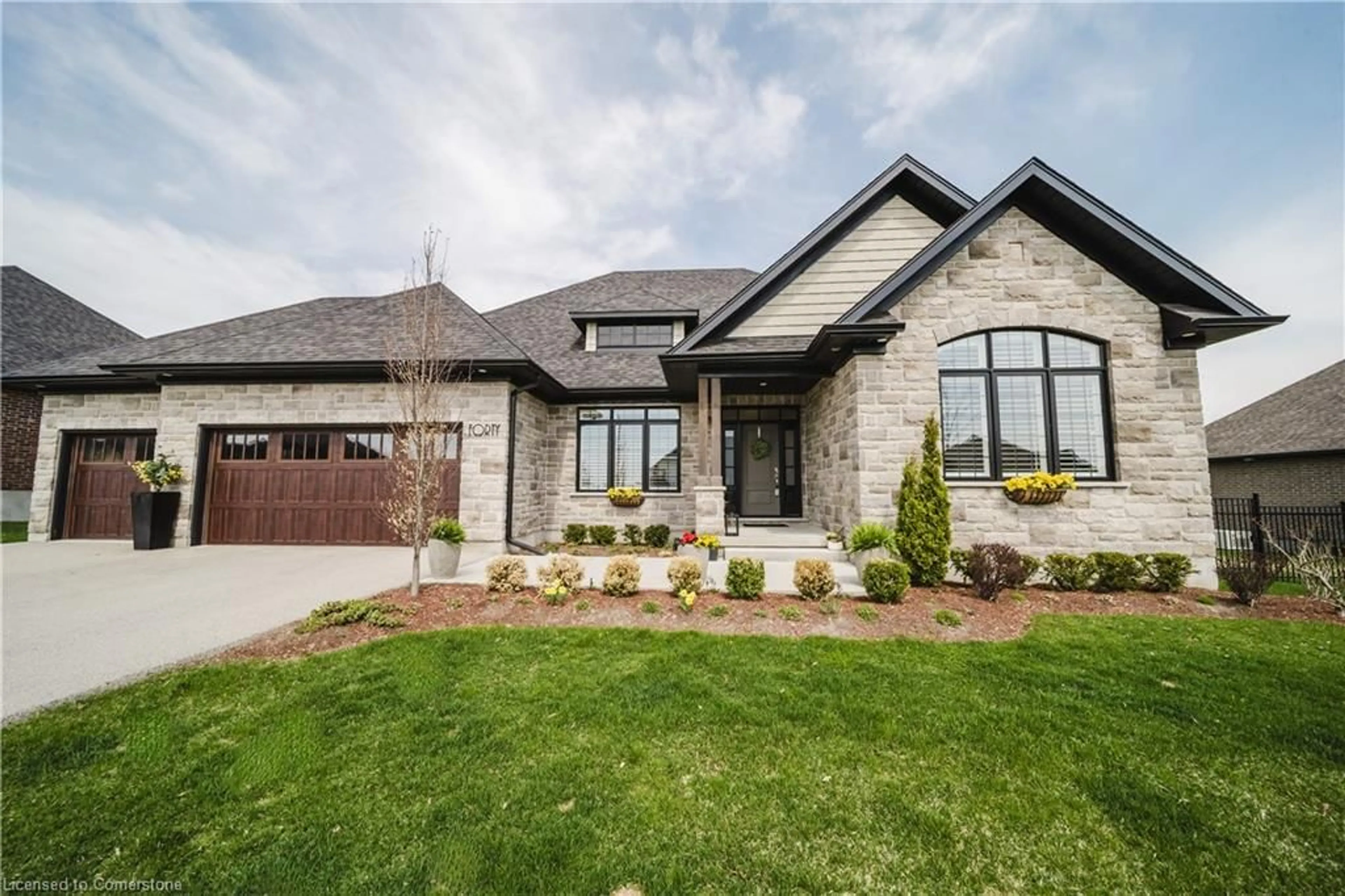 Home with brick exterior material, street for 40 Sunset Hills Cres, Maryhill Ontario N0B 2B0