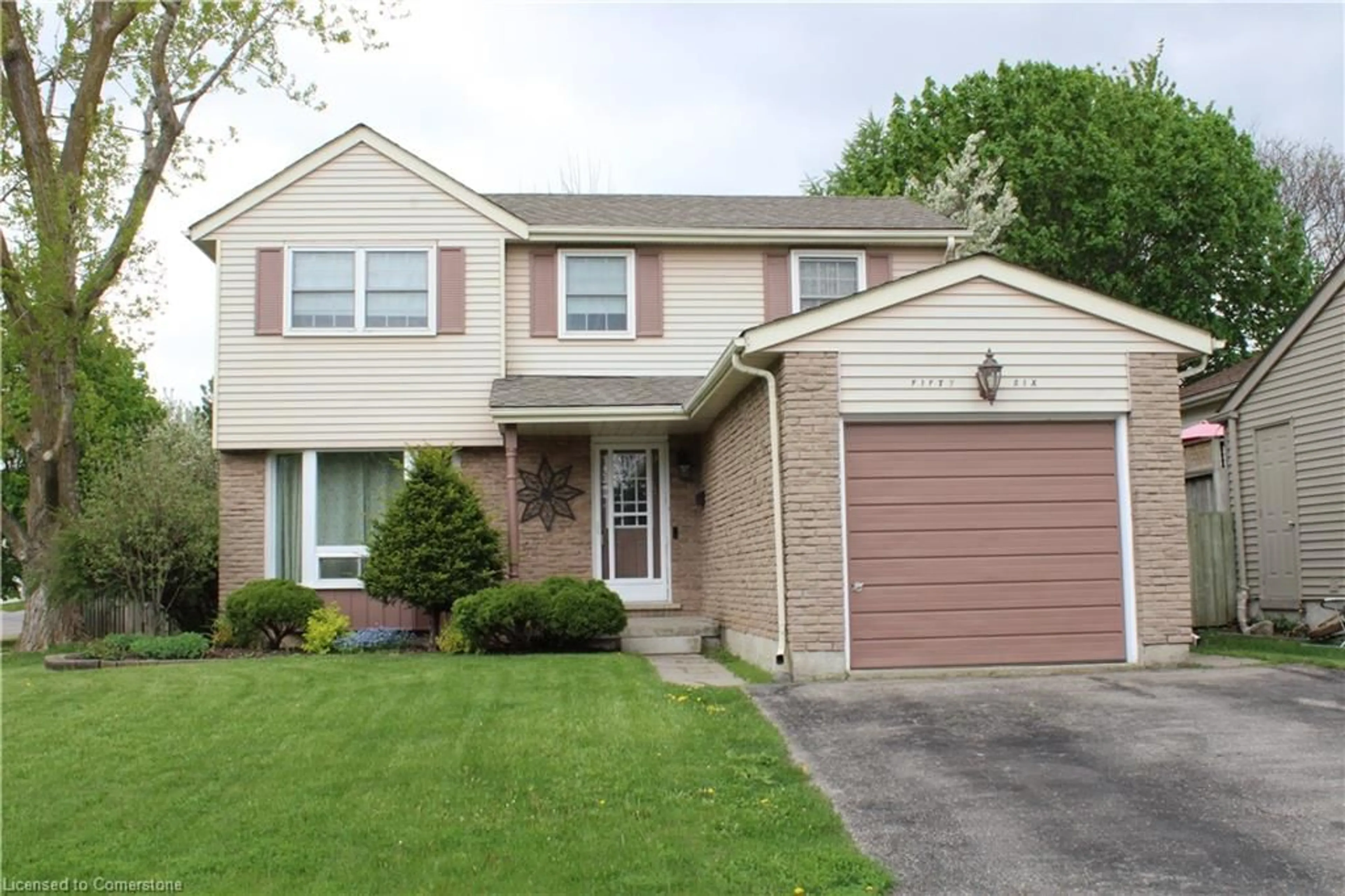 Home with brick exterior material, street for 56 Trailwood Cres, Kitchener Ontario N2N 1V7