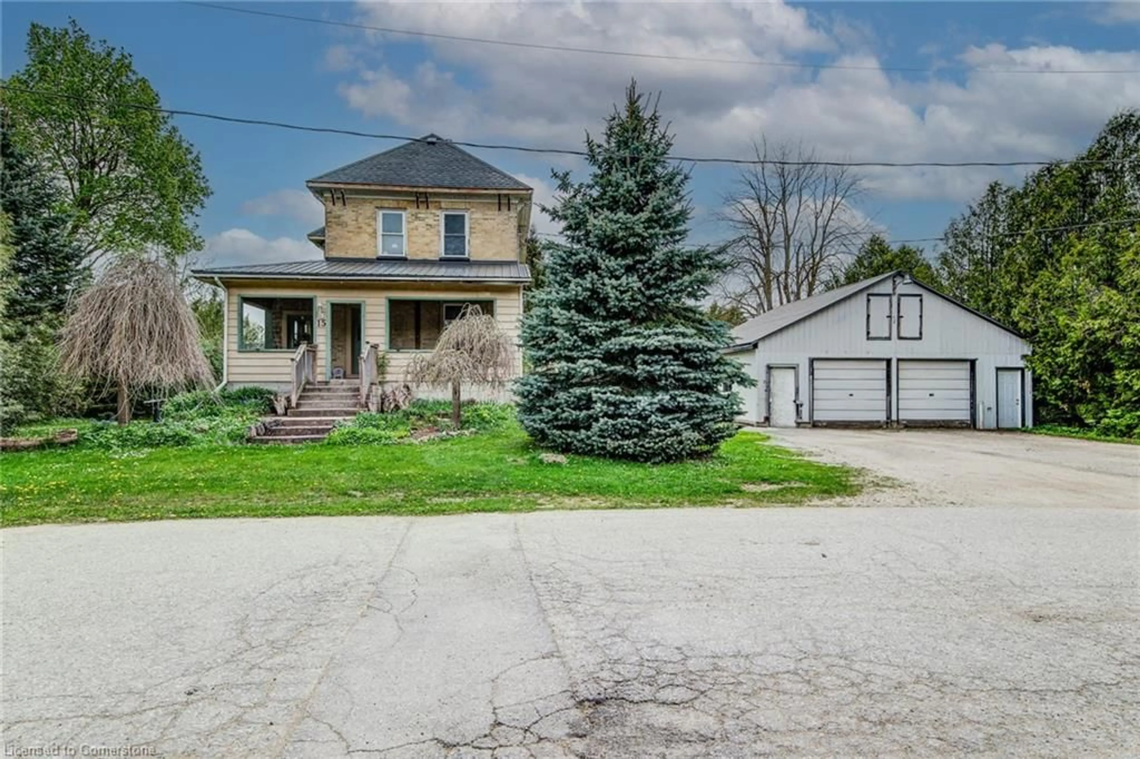 A pic from outside/outdoor area/front of a property/back of a property/a pic from drone, street for 15 Clarke St, Clifford Ontario N0G 1M0
