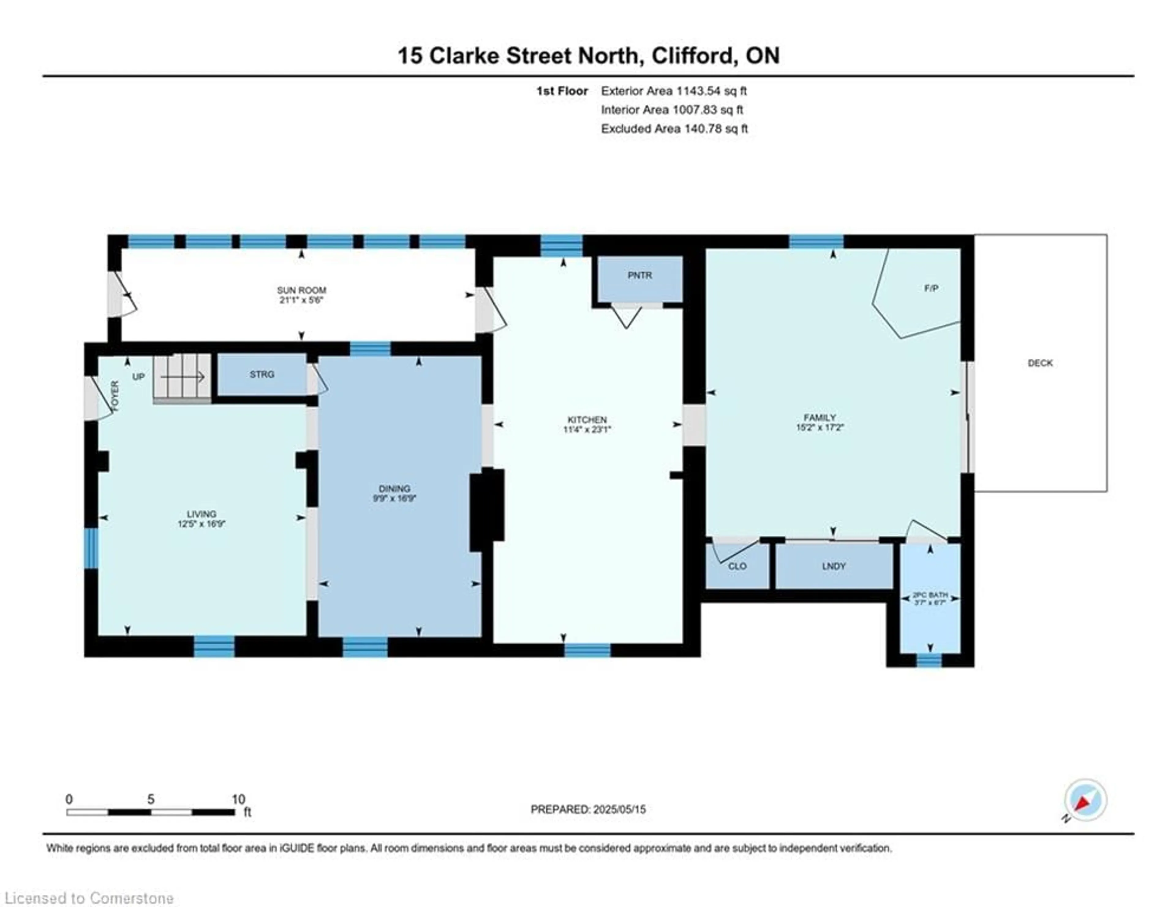 Floor plan for 15 Clarke St, Clifford Ontario N0G 1M0