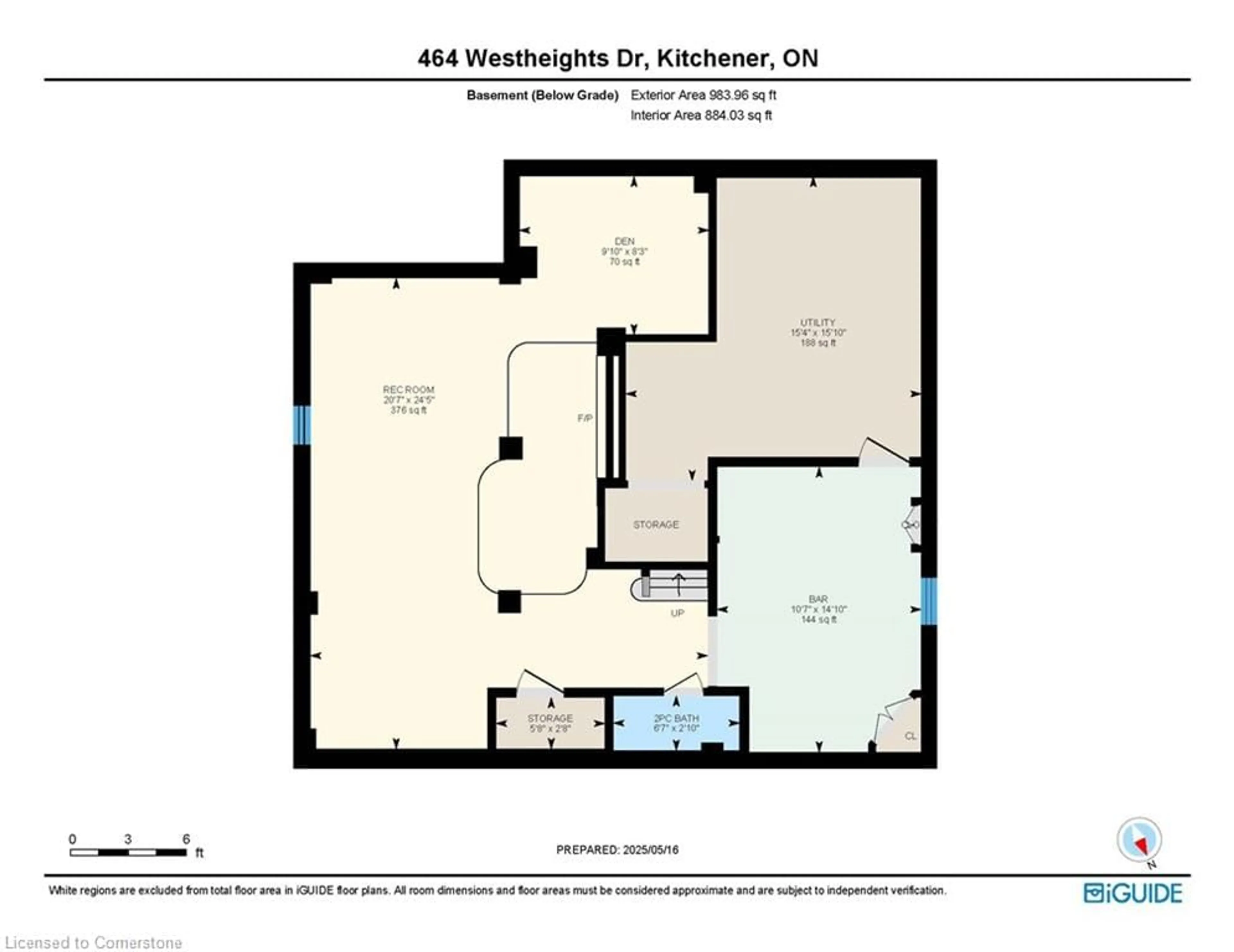 Floor plan for 464 Westheights Dr, Kitchener Ontario N2N 1M5