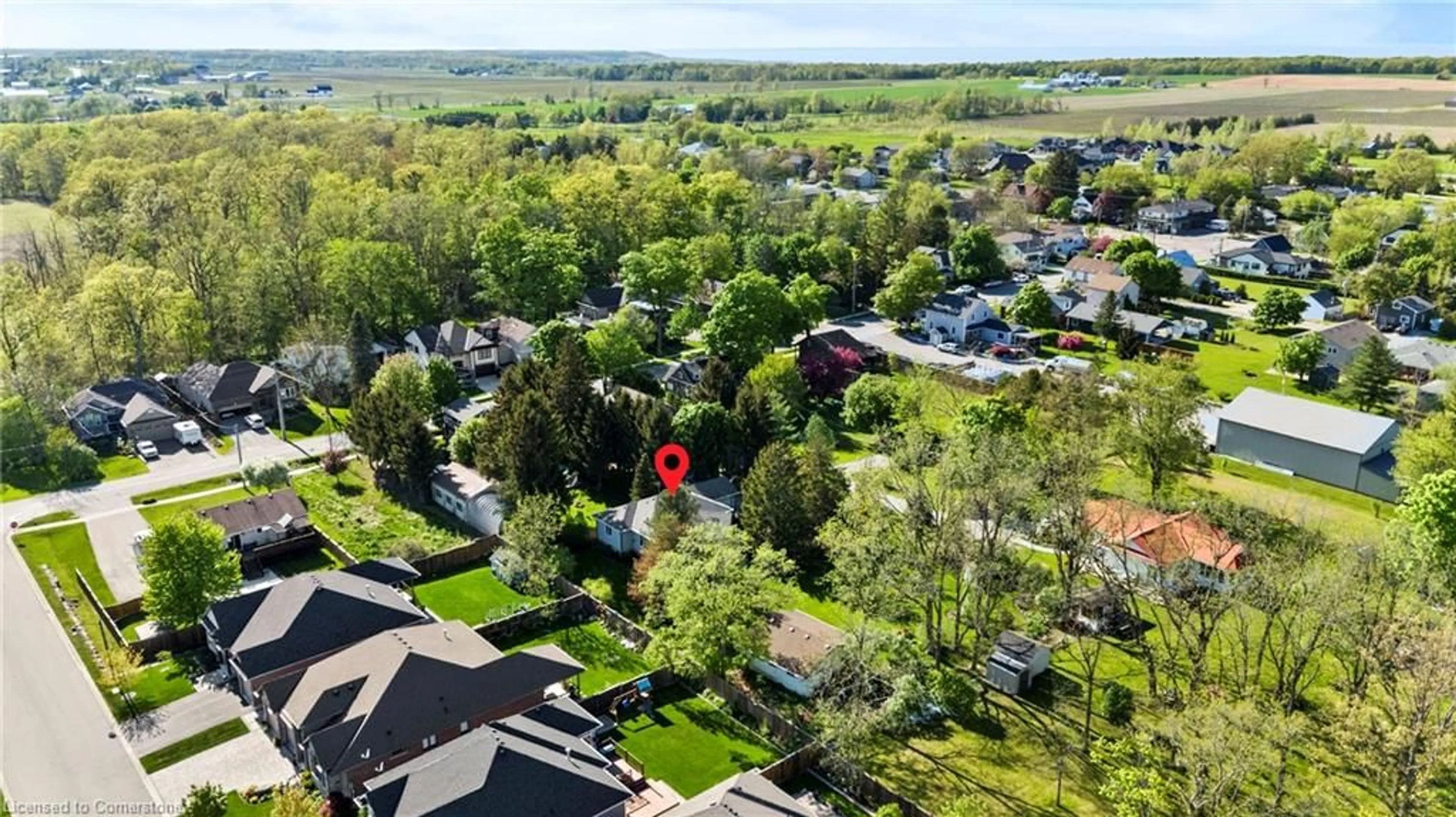 A pic from outside/outdoor area/front of a property/back of a property/a pic from drone, unknown for 4160 Stanley St, Campden Ontario L0R 1G0