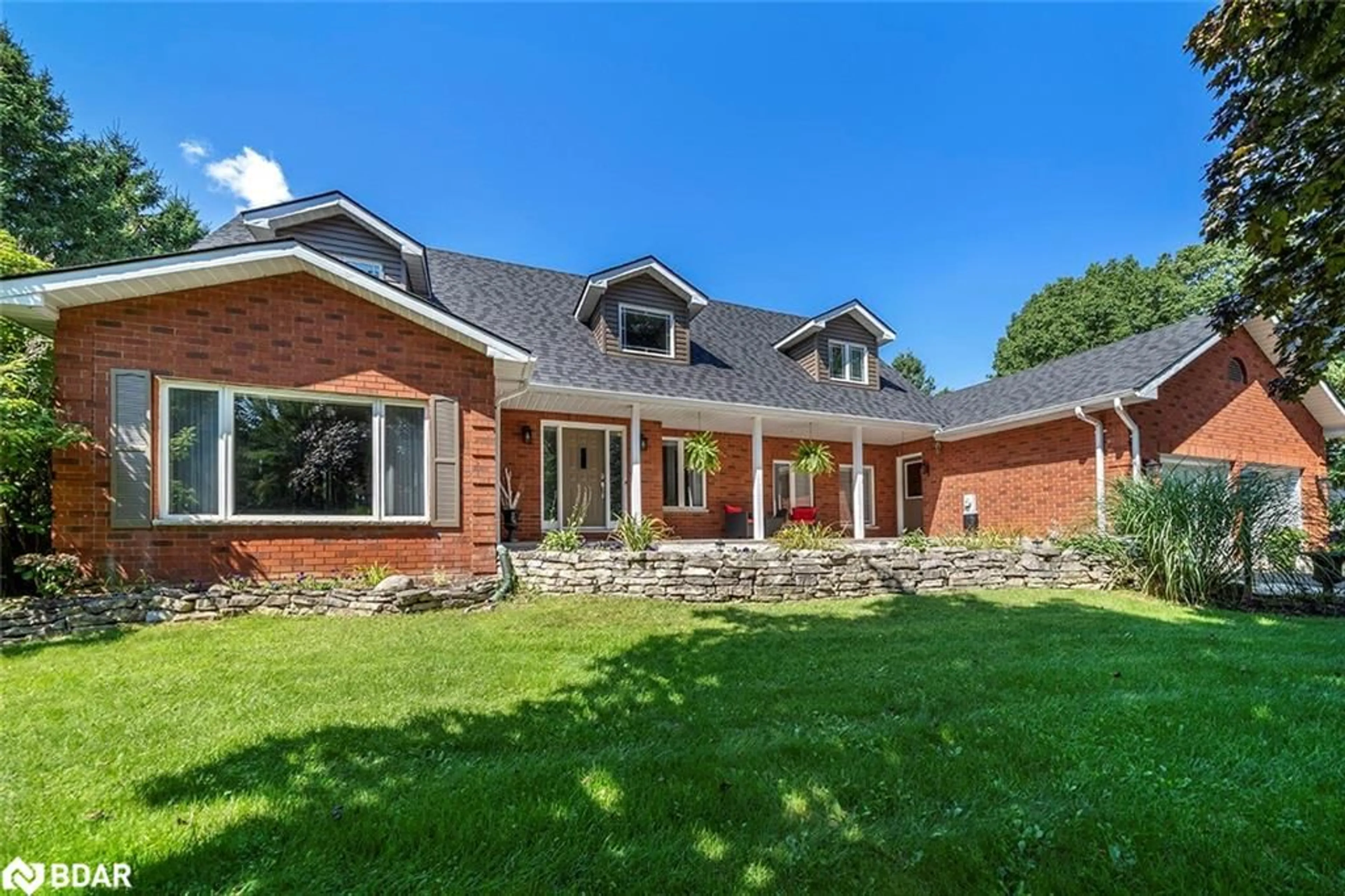 Home with brick exterior material, mountain view for 2038 Snow Valley Road, Minesing Ontario L0L 1Y3