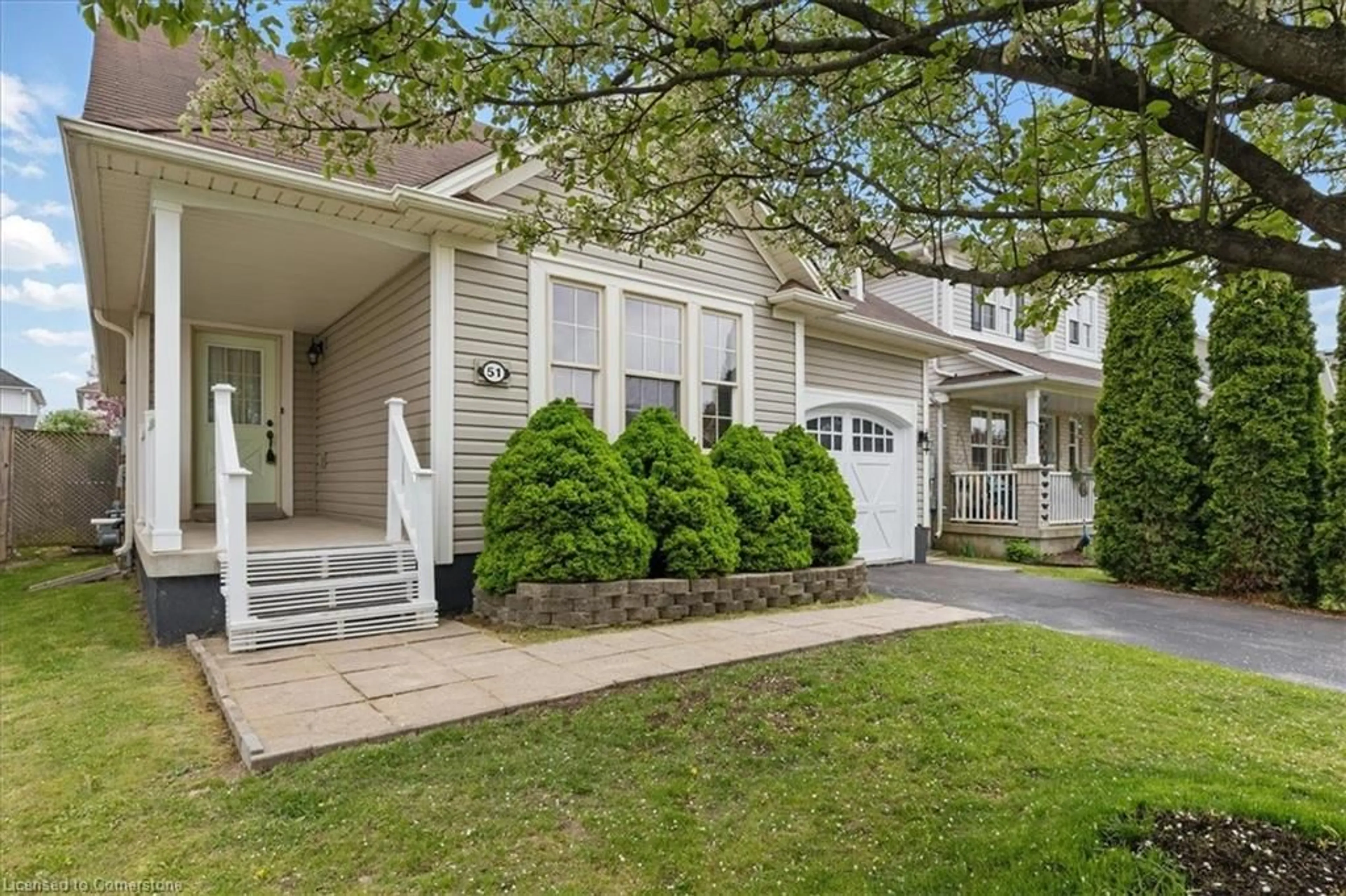 Home with vinyl exterior material, street for 51 Hollinrake Ave, Brantford Ontario N3T 0B6