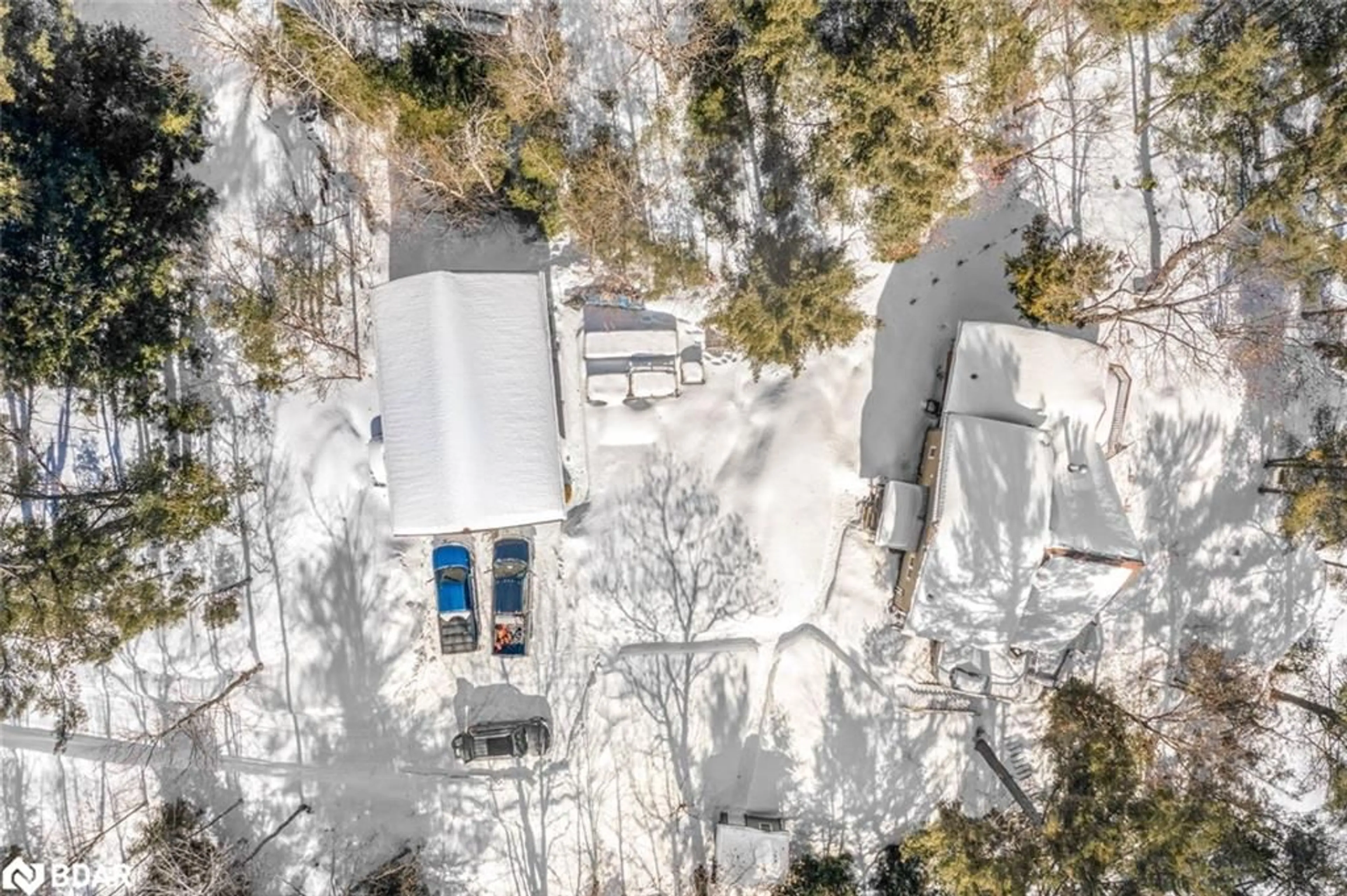 A pic from outside/outdoor area/front of a property/back of a property/a pic from drone, street for 46 James Rider Rd, Nobel Ontario P0G 1G0