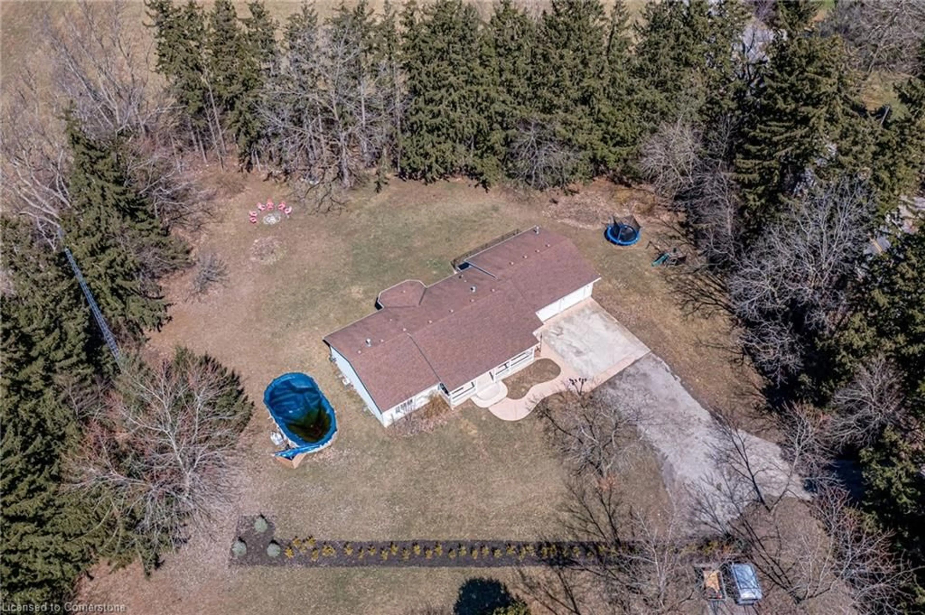 A pic from outside/outdoor area/front of a property/back of a property/a pic from drone, unknown for 2073 Old Highway 24, Wilsonville Ontario N0E 1Z0