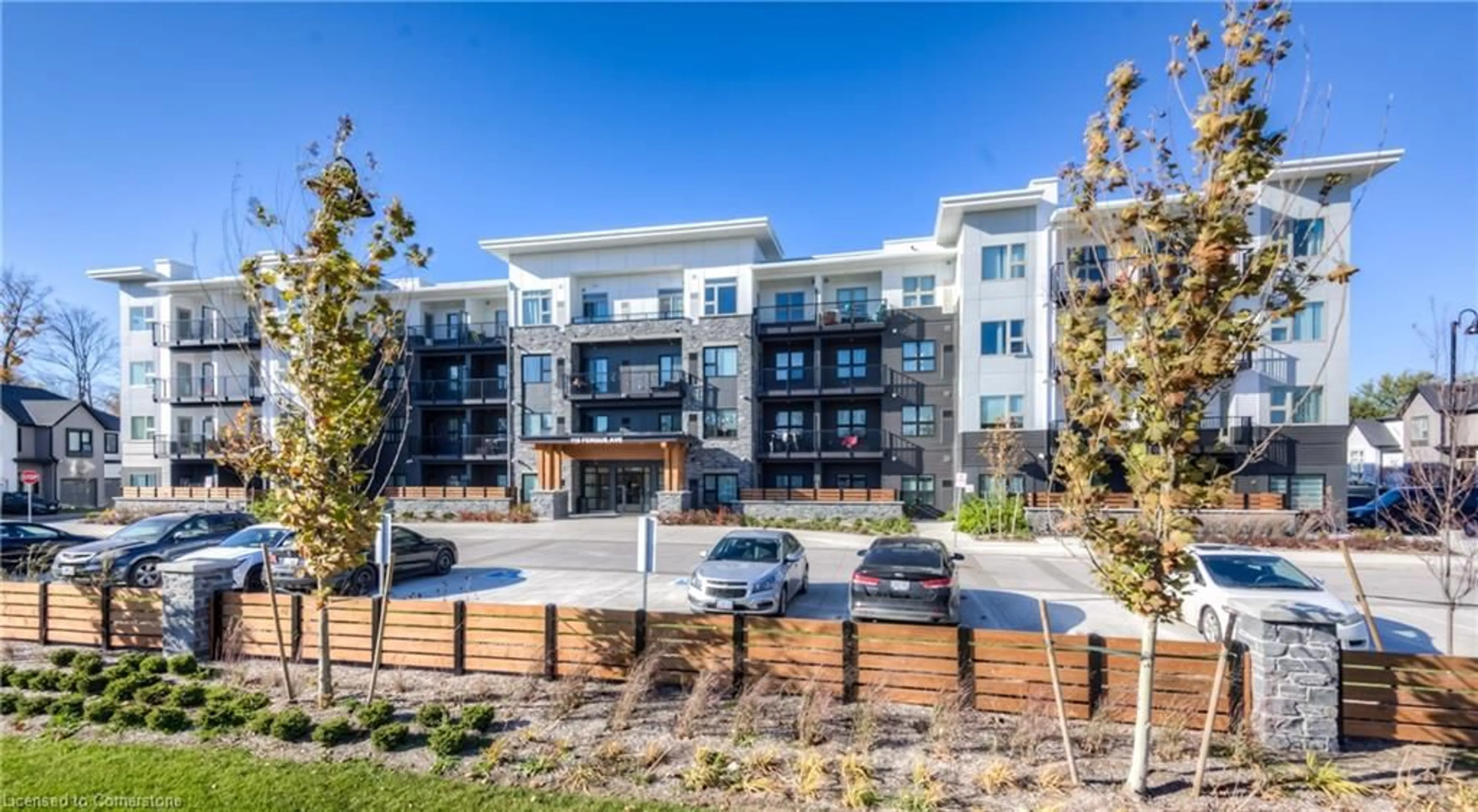 A pic from outside/outdoor area/front of a property/back of a property/a pic from drone, unknown for 110 Fergus Ave #420, Kitchener Ontario N2A 2H2
