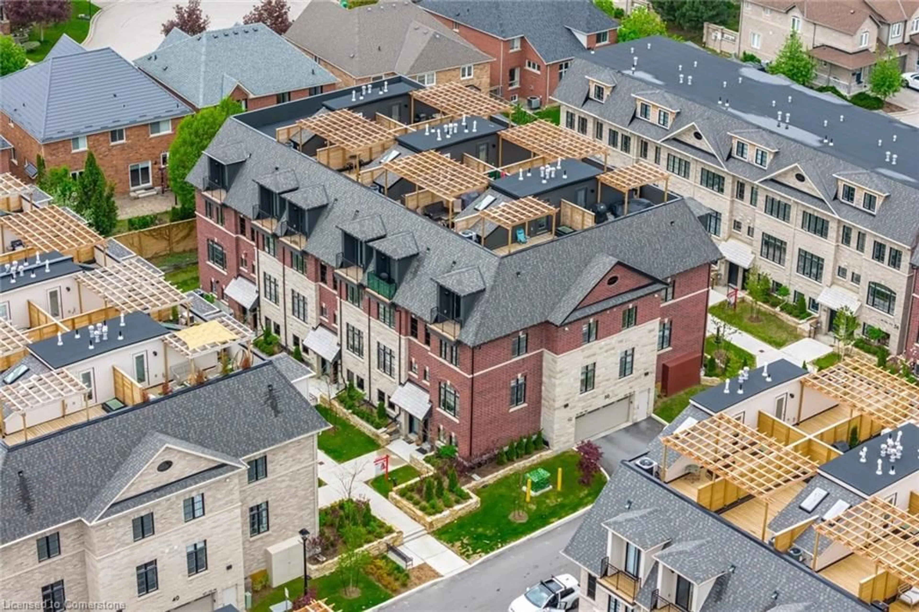 A pic from outside/outdoor area/front of a property/back of a property/a pic from drone, city buildings view from balcony for 50 Lunar Cres, Mississauga Ontario L5M 2R4