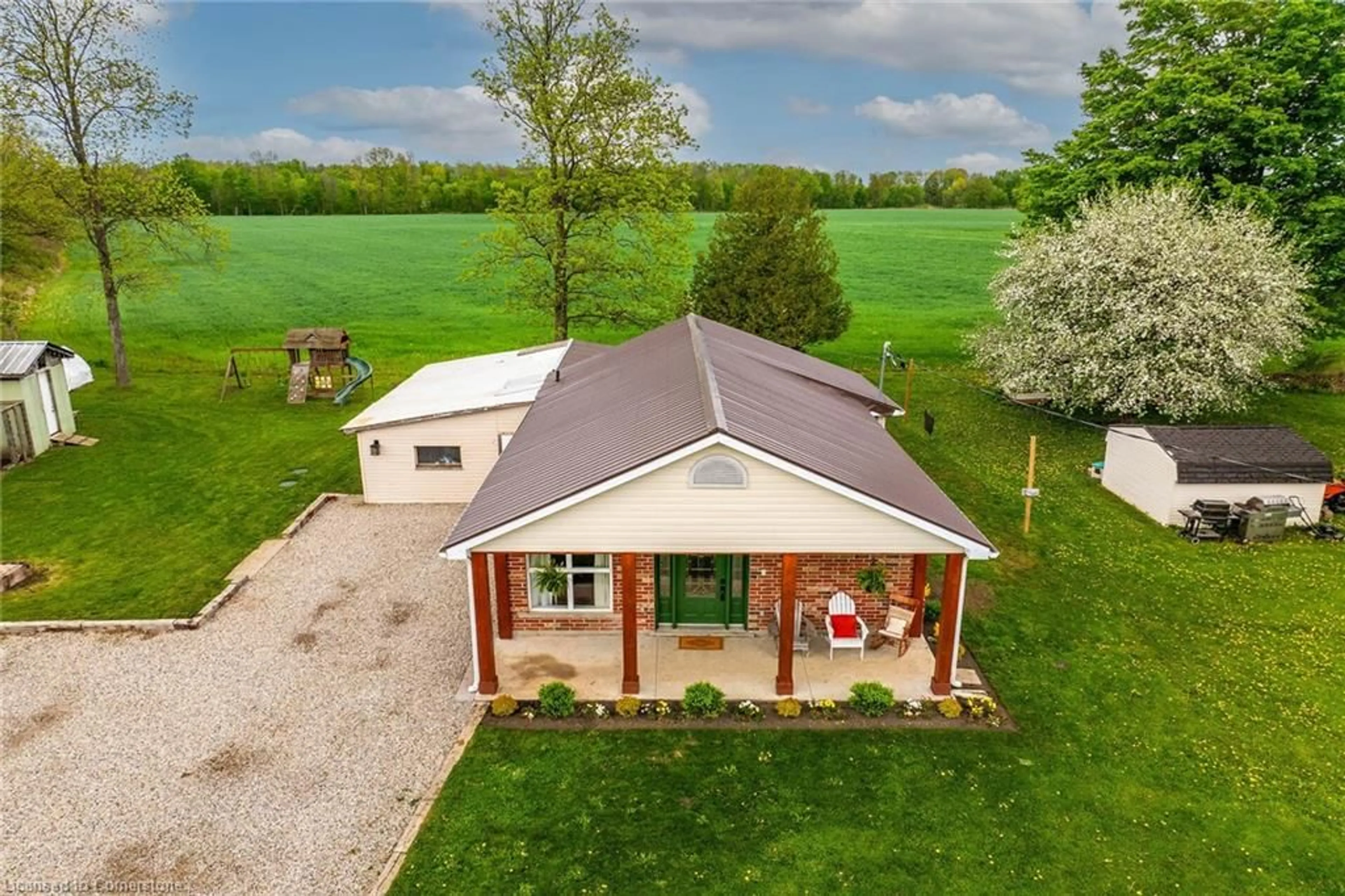 A pic from outside/outdoor area/front of a property/back of a property/a pic from drone, building for 208 Highway 53, Brantford Ontario N0E 1A0
