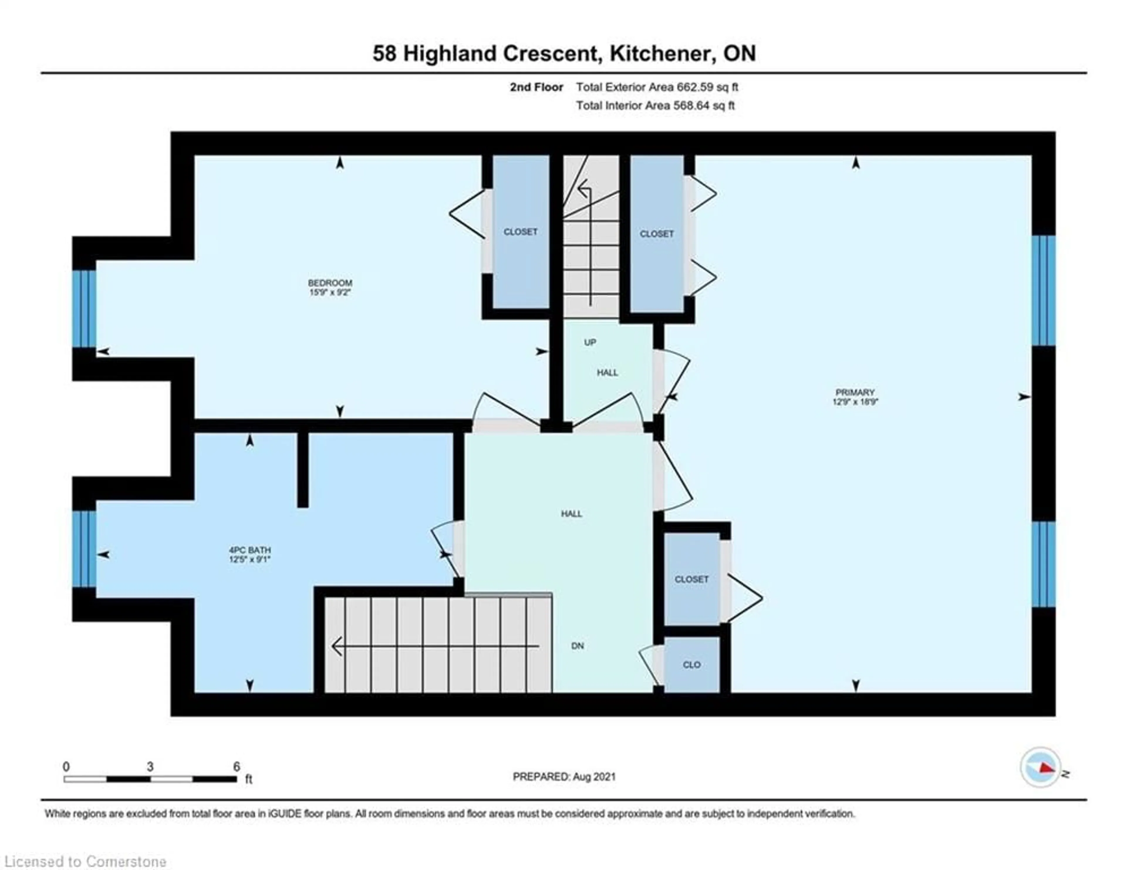 Floor plan for 58 Highland Cres, Kitchener Ontario N2M 5C1